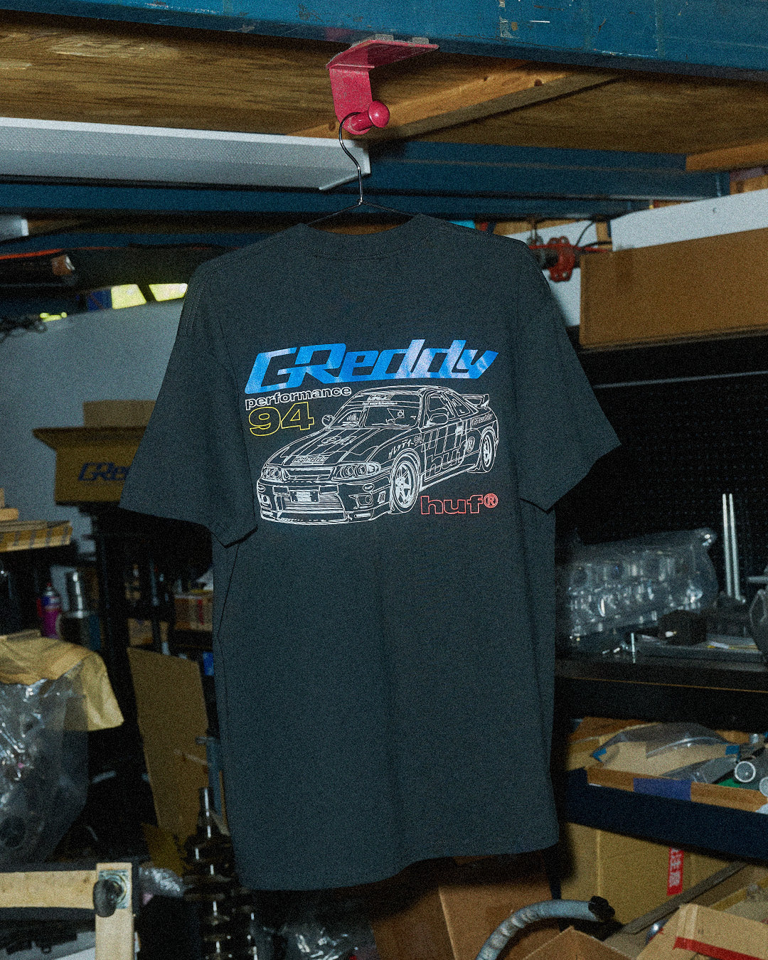 HUF x GReddy Diagram S/S Tee - Black