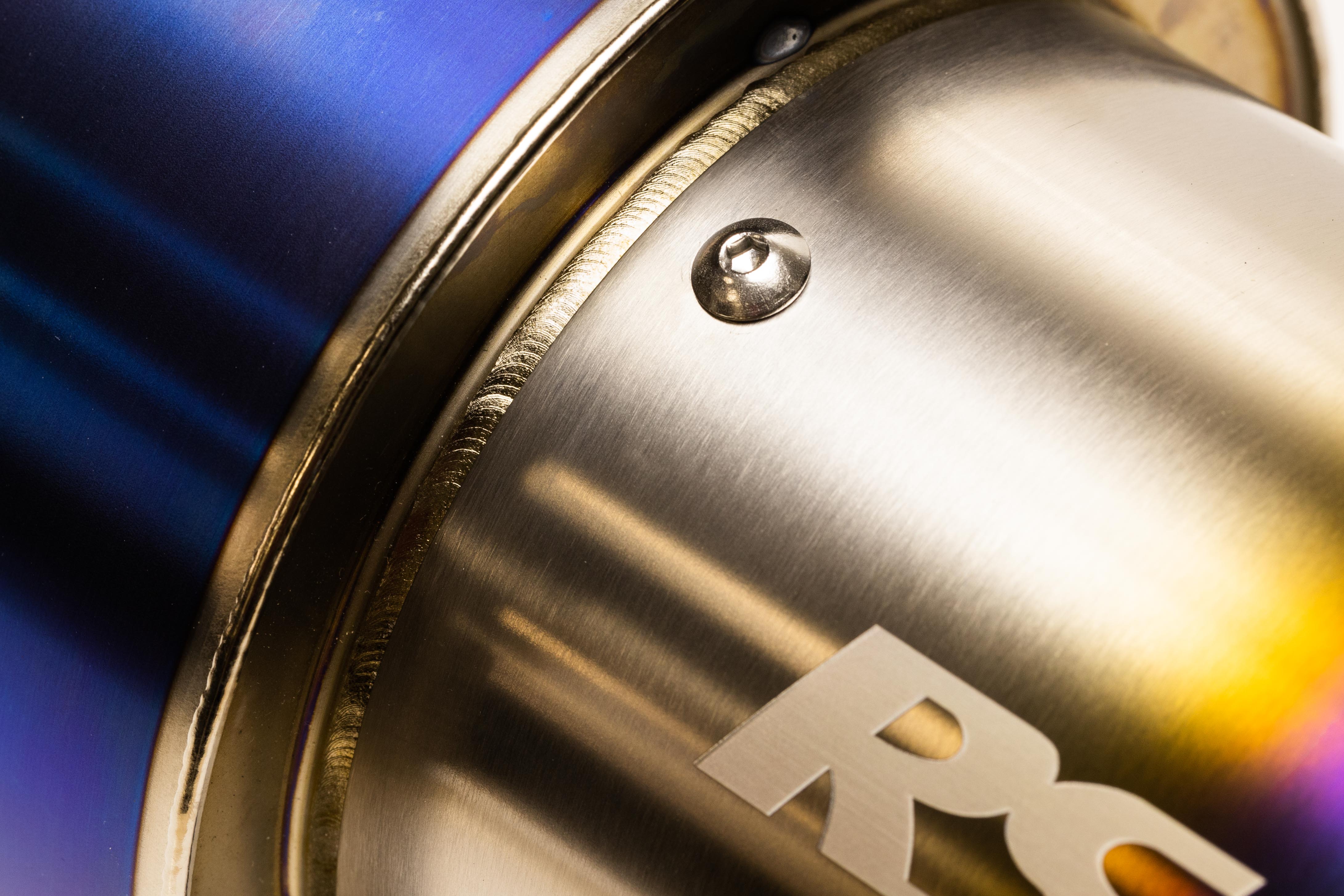 RS-TI UNIVERSAL ROUND MUFFLER 3.0"- 115MM TIP - (11002530)