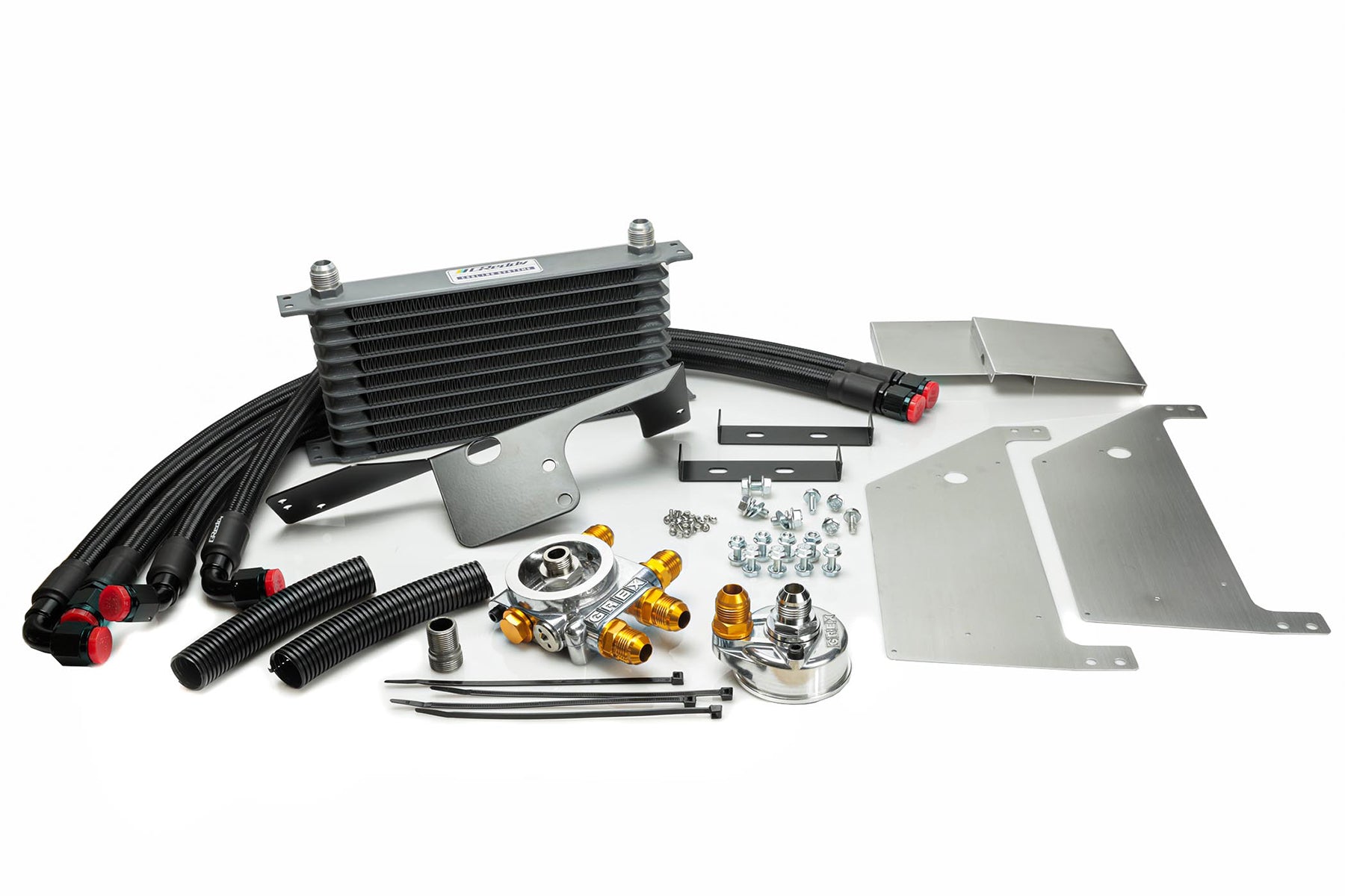 GPP Circuit Spec Oil Cooler Kit(s) w/ 10row cores - M20xP1.5 filter type