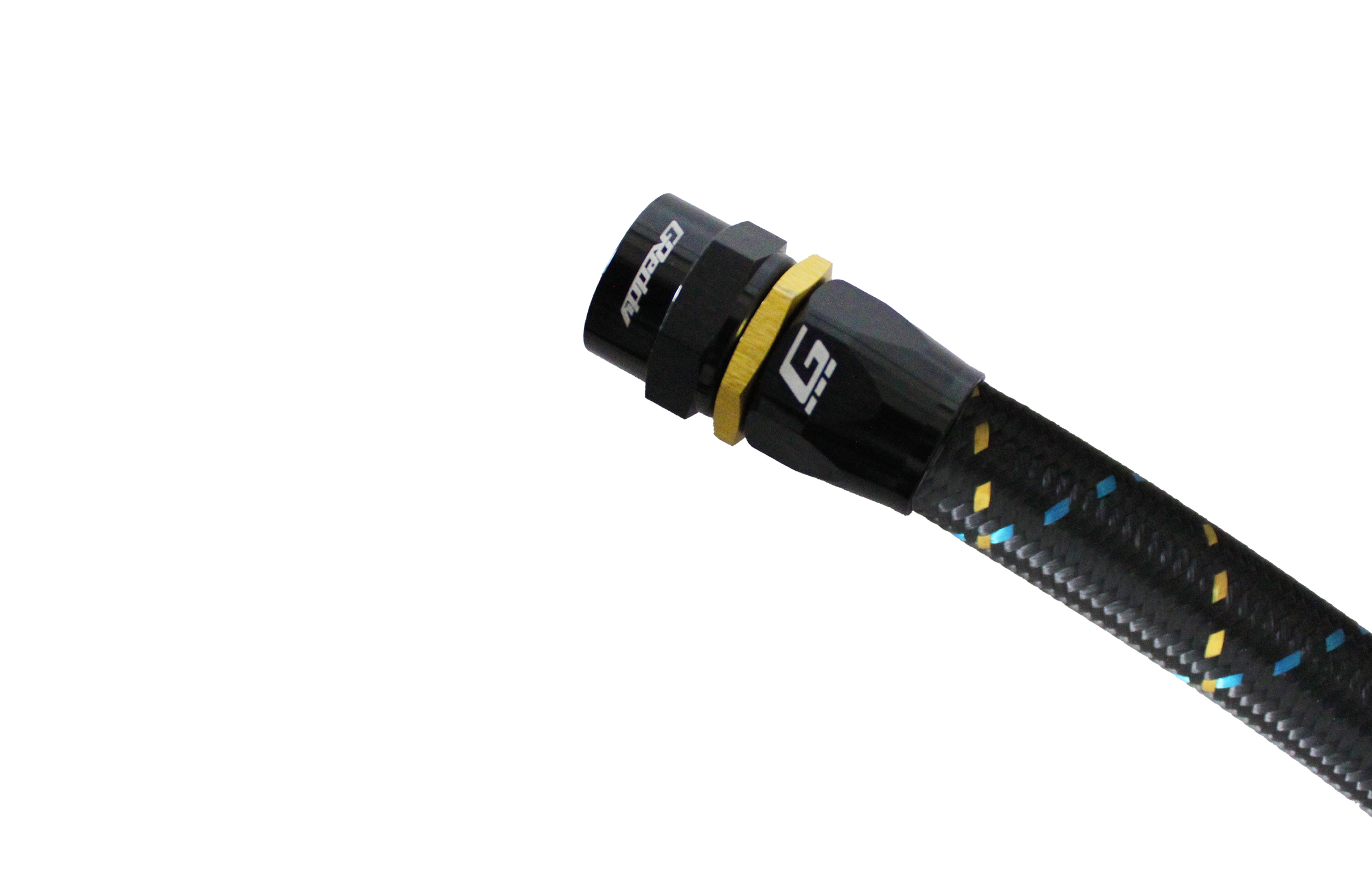 GReddy -08 AN Swivel Hose End(s) - Black / Gold anodized