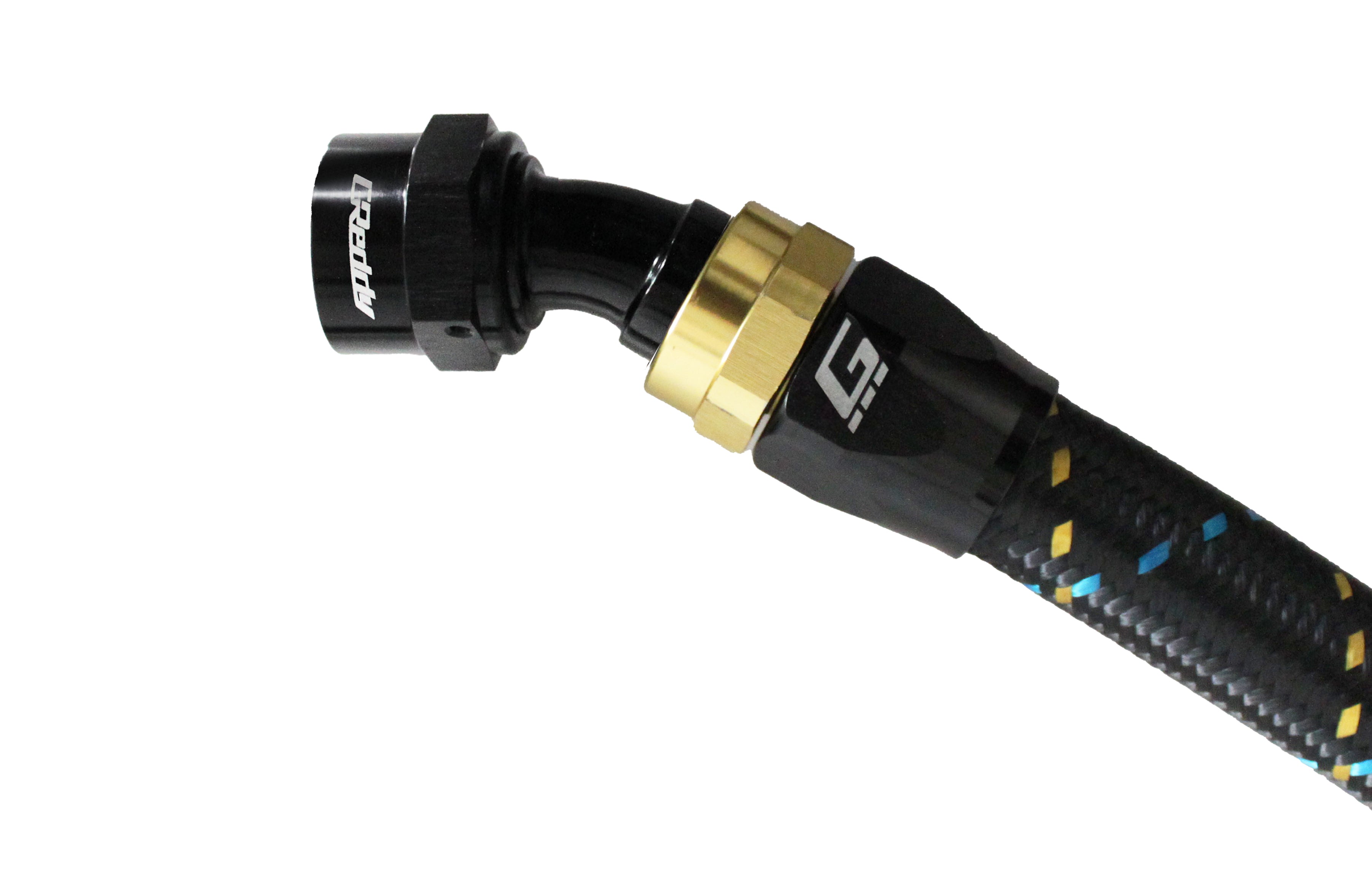 GReddy -10 AN Swivel Hose End(s) - Black / Gold anodized