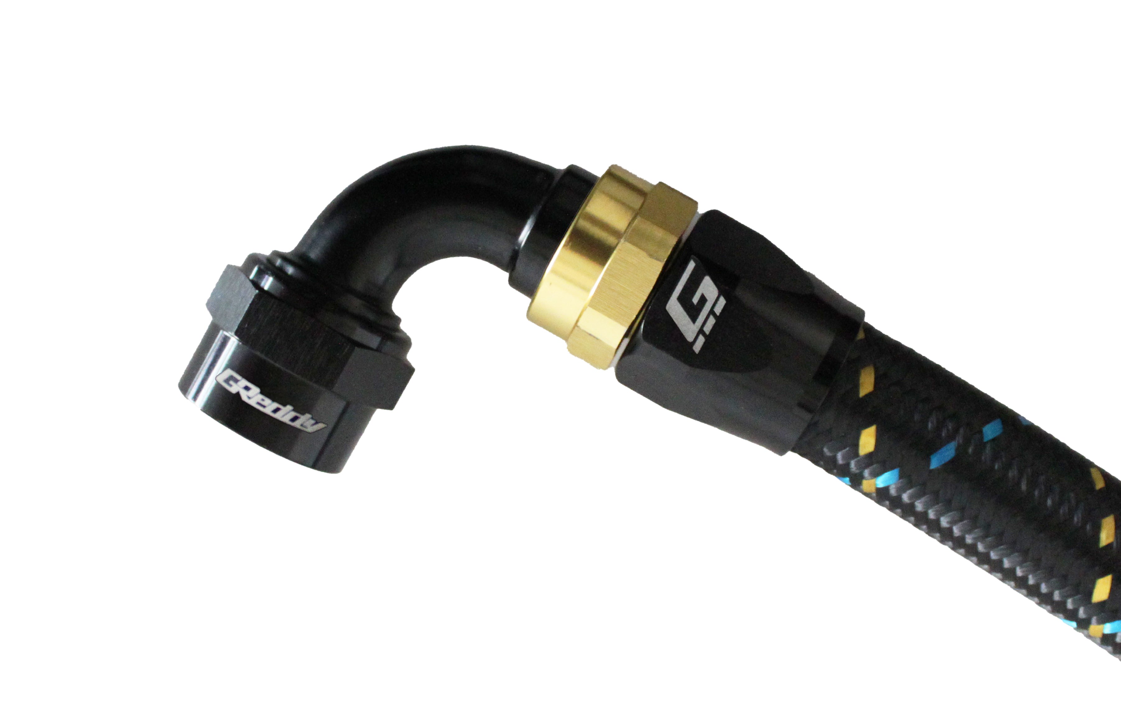 GReddy -10 AN Swivel Hose End(s) - Black / Gold anodized