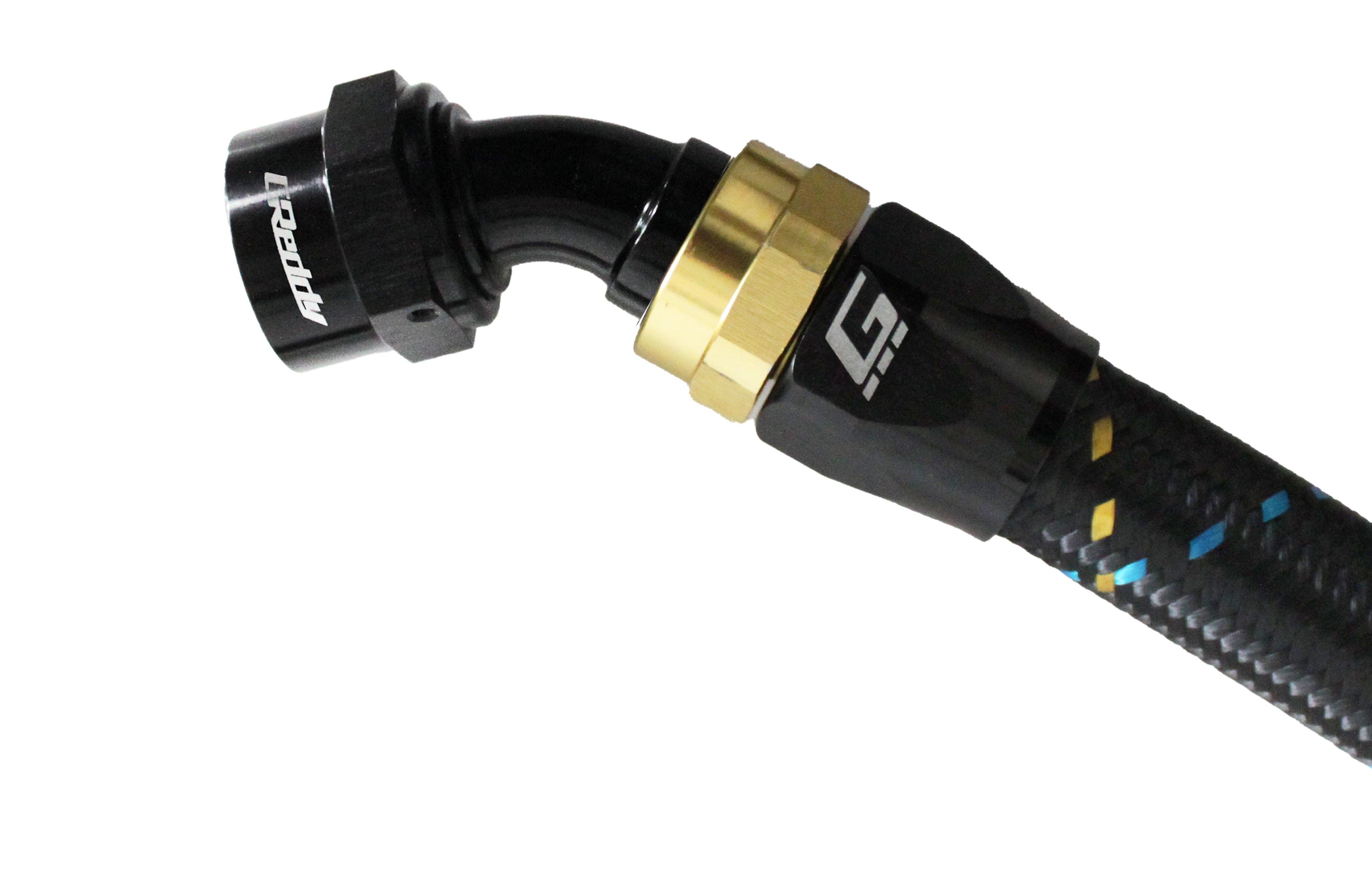 GReddy -12 AN Swivel Hose End(s) - Black / Gold anodized