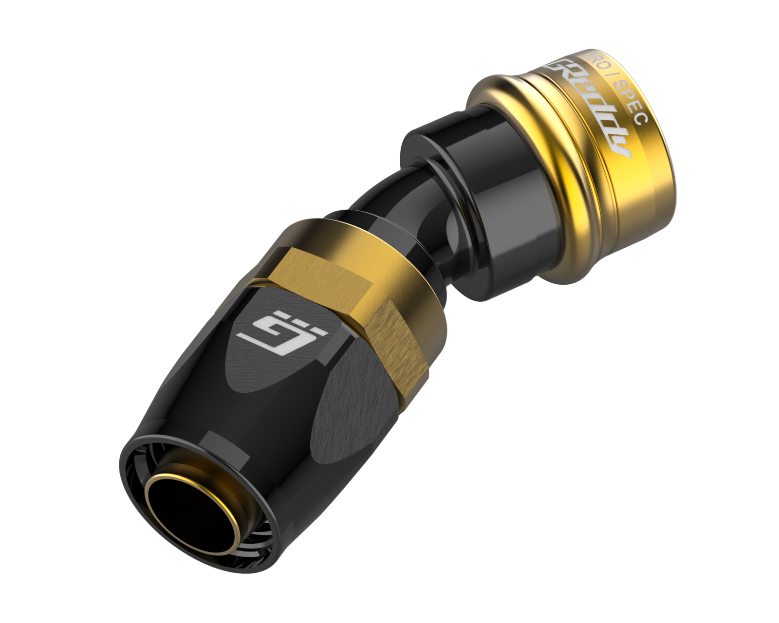 GREDDY PRO/SPEC 30 DEG. QUICK-RELEASE HOSE END(s) - BLACK/GOLD - (12860430 12860630 12860830 12861030 12861230 12861630 12862030)