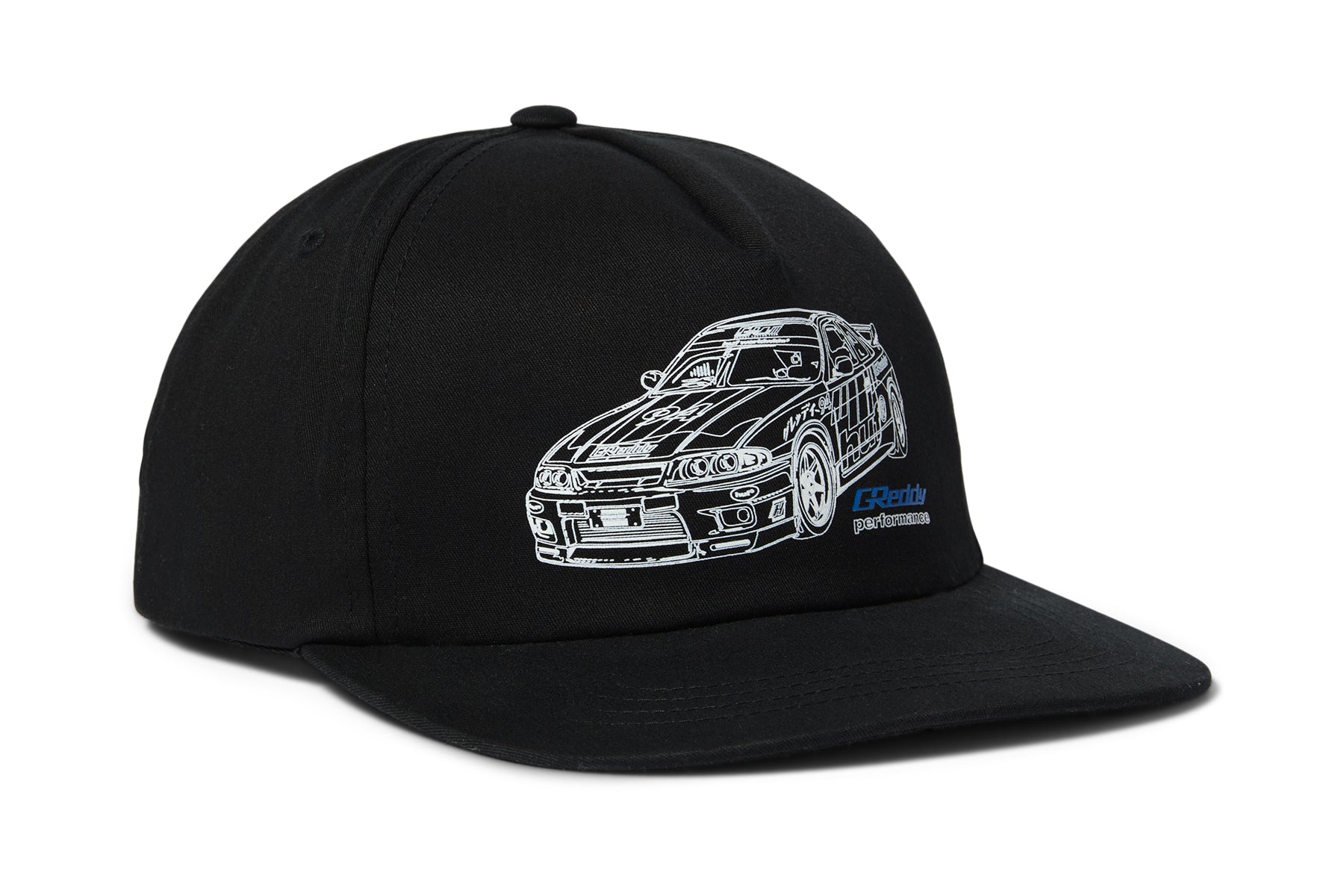 HUF x GReddy Diagram Snapback Hat - Black