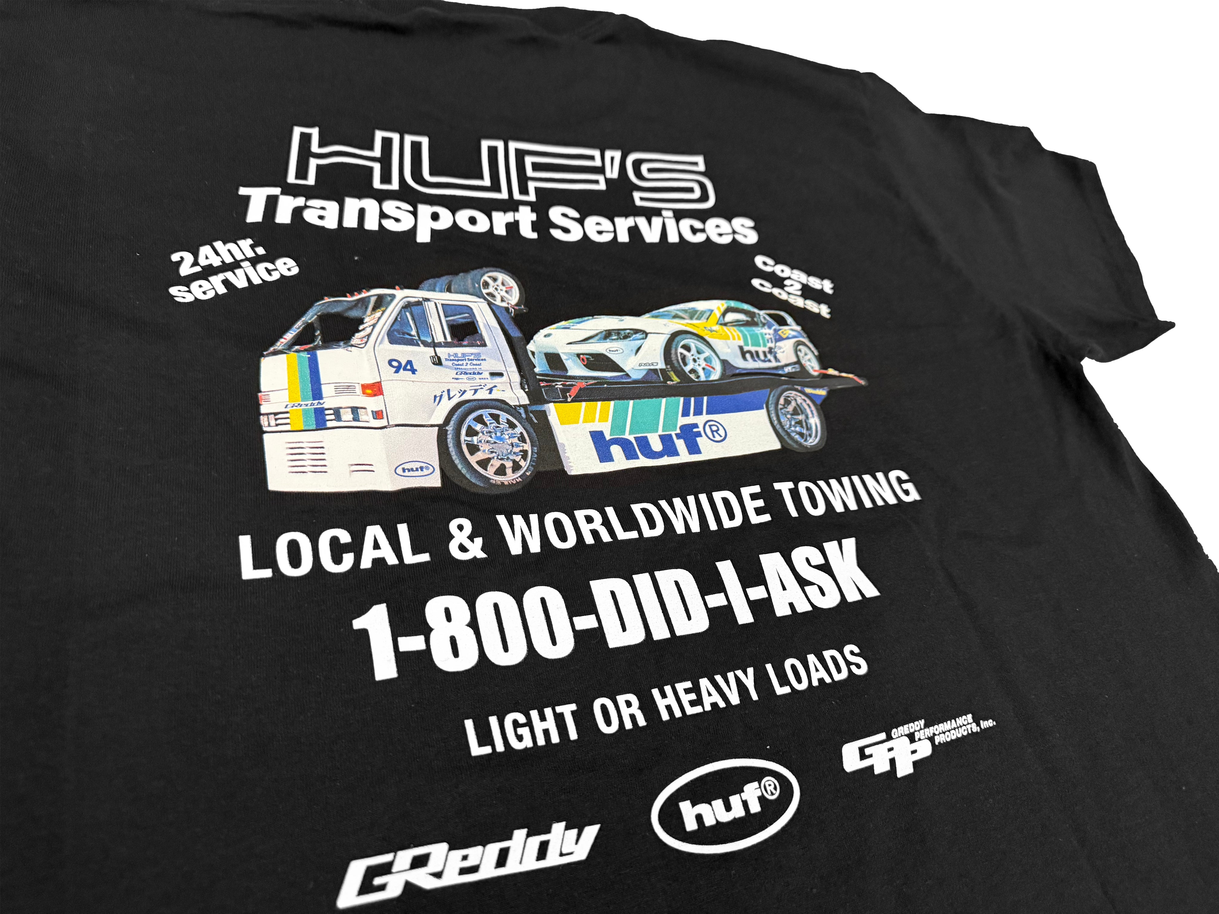 HUF x GReddy Tow S/S Tee - Black