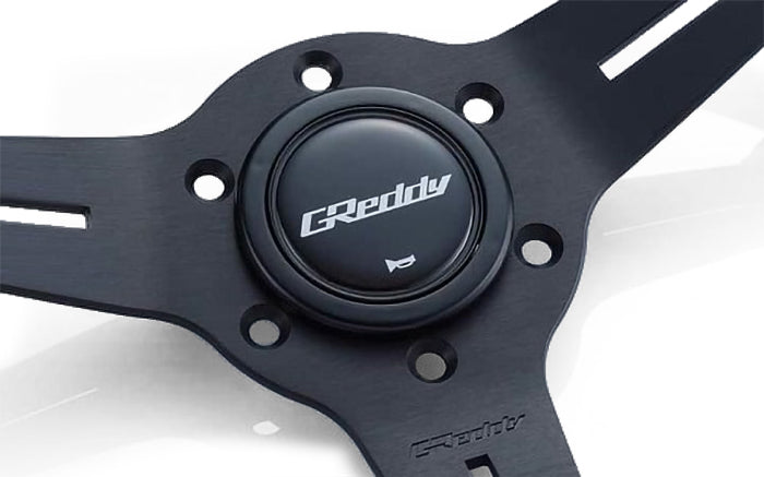GREDDY SPORT STEERING WHEEL - 3 STRIPE MED DISH - (16600001)