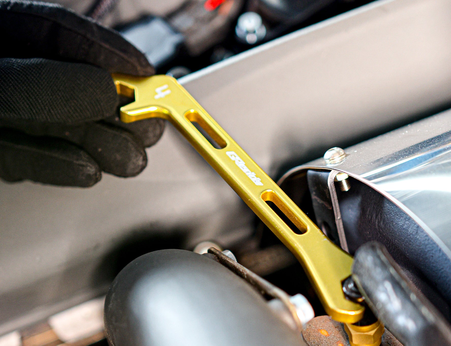 GReddy Angled AN Wrenches - Gold Anodized