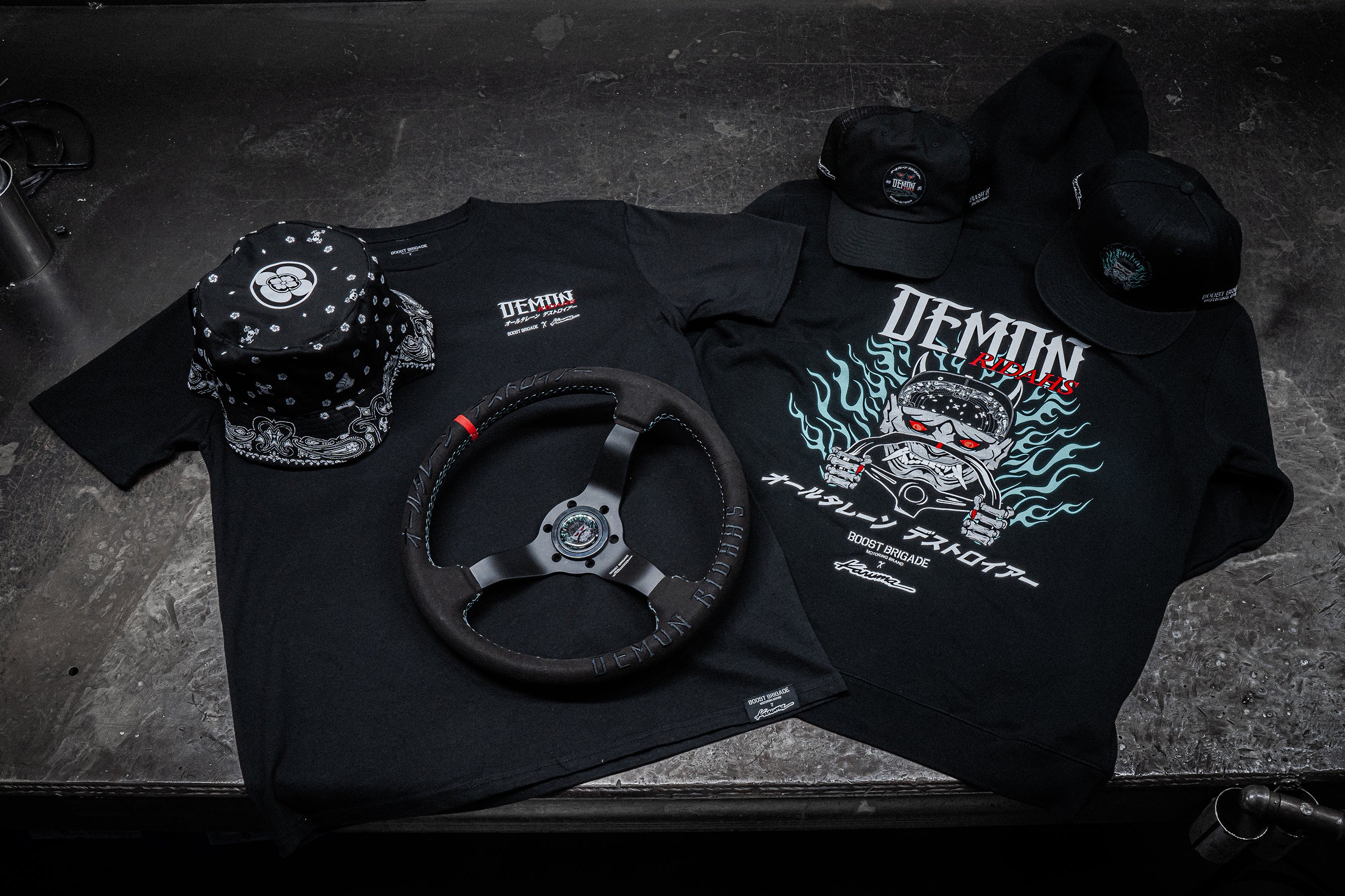 Boost Brigade x Karuma Demon Ridahs Steering Wheel - Limited Ed. 300pcs world-wide