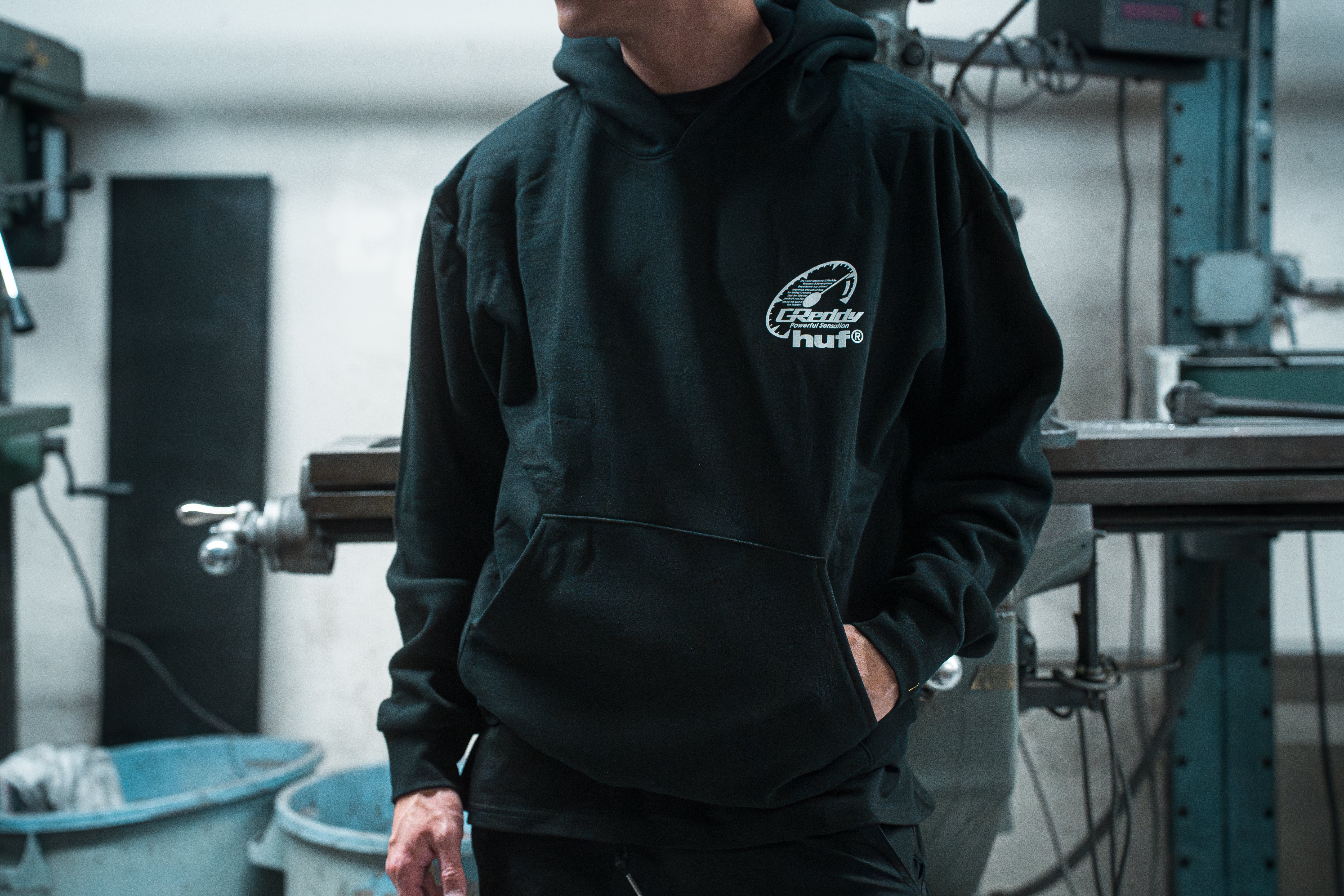 GReddy x HUF Cities Hood - Black