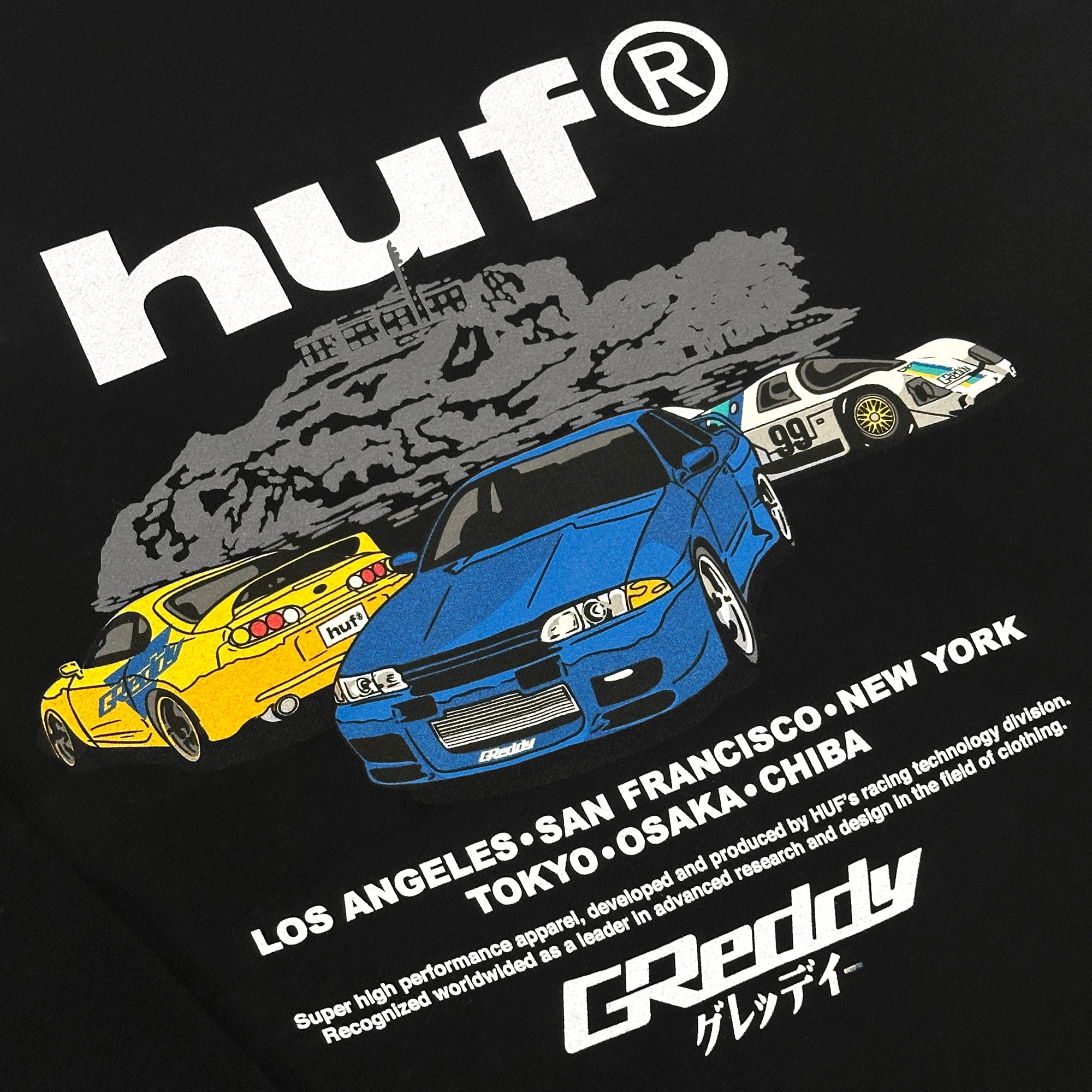 GReddy x HUF Cities Hood - Black