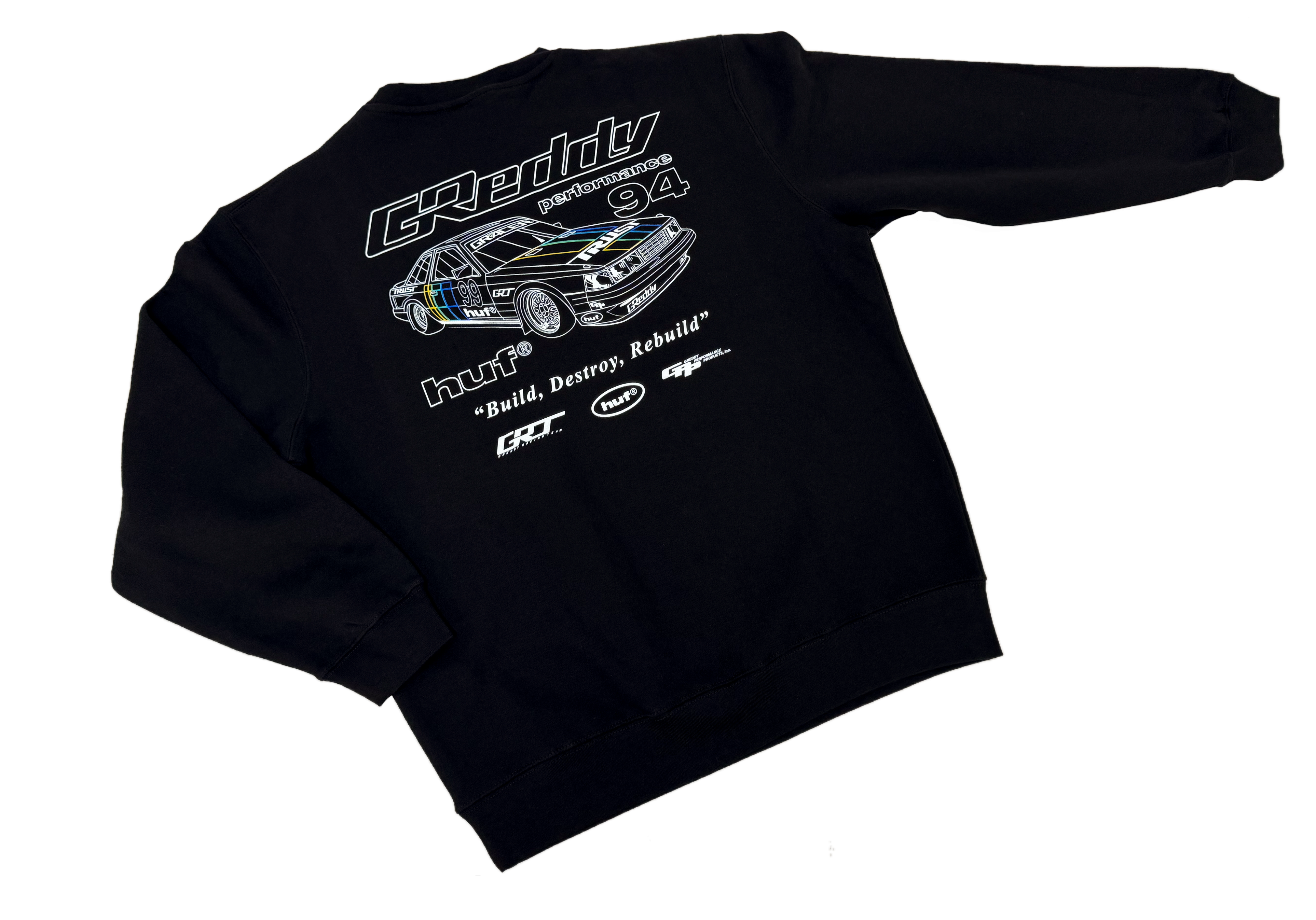 HUF x GReddy Retro Mod Crewneck Sweatshirt