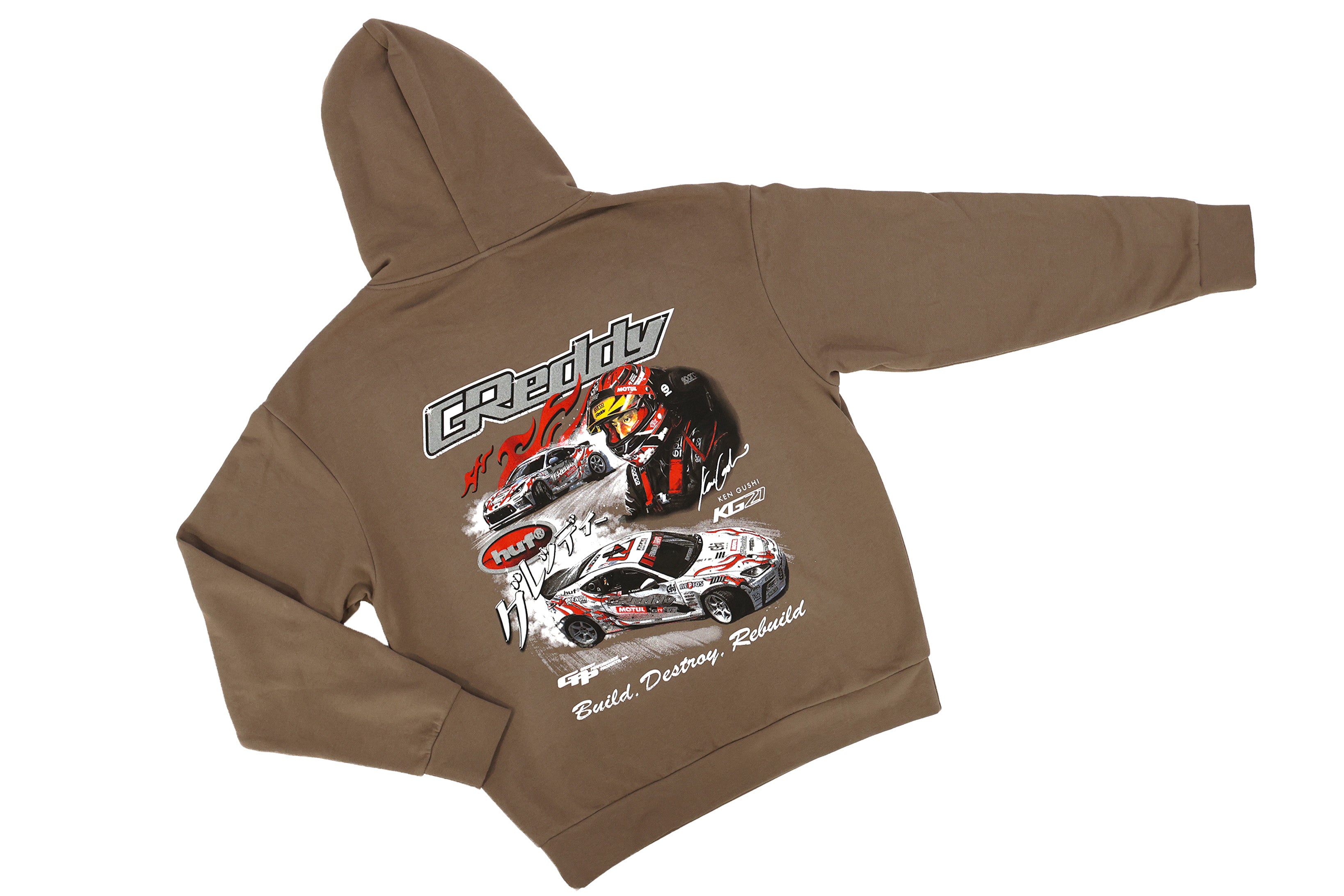 HUF X Ken Gushi Hood - Clay