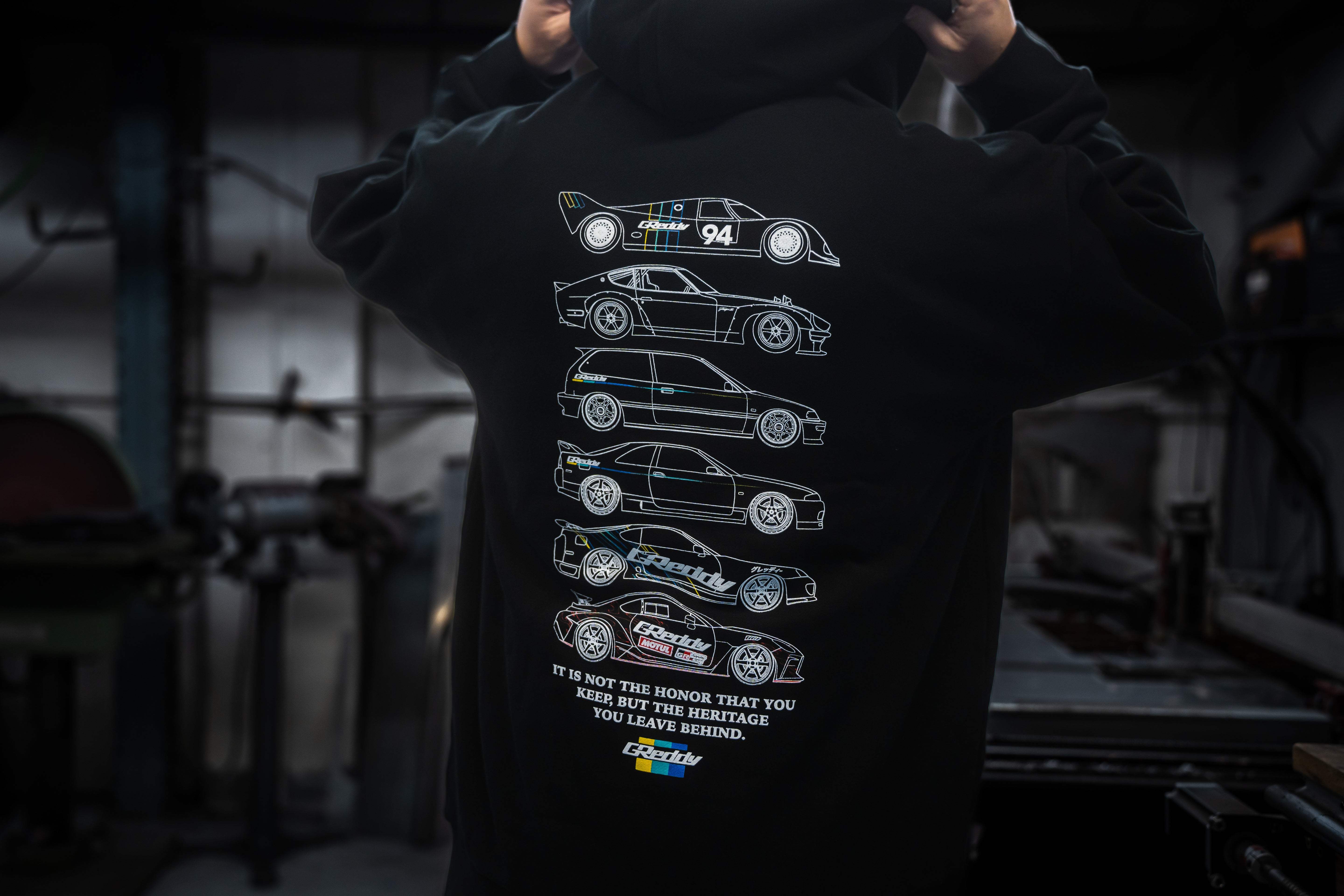 GReddy Heritage 4.0 Hood - Black