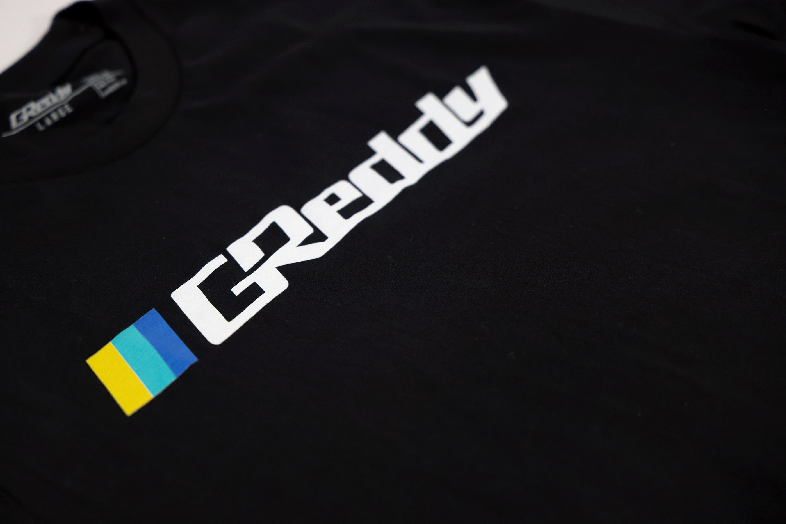 GReddy OG Logo Tee (with 3 stripes) - Black