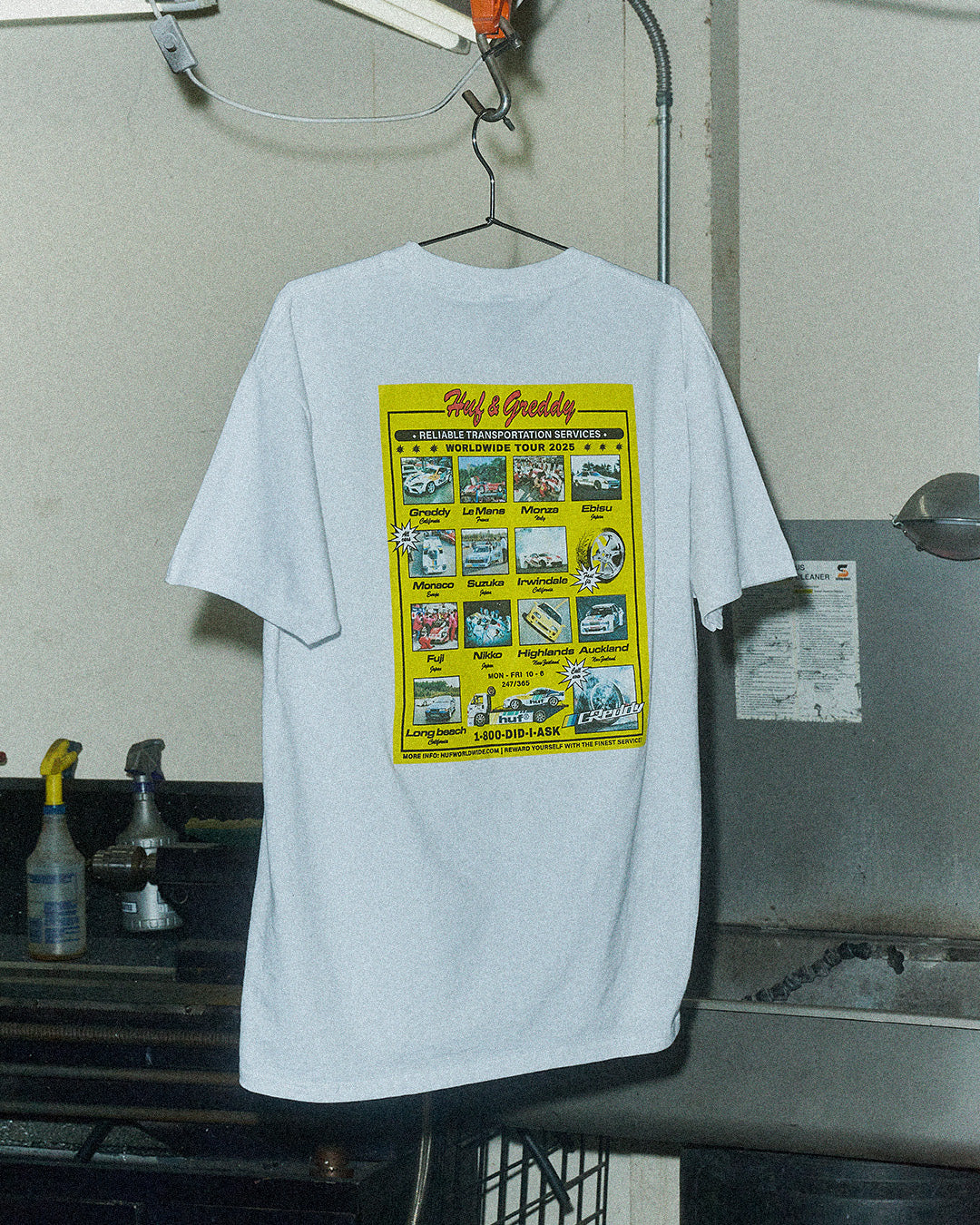 HUF x GReddy Tour S/S Tee - White