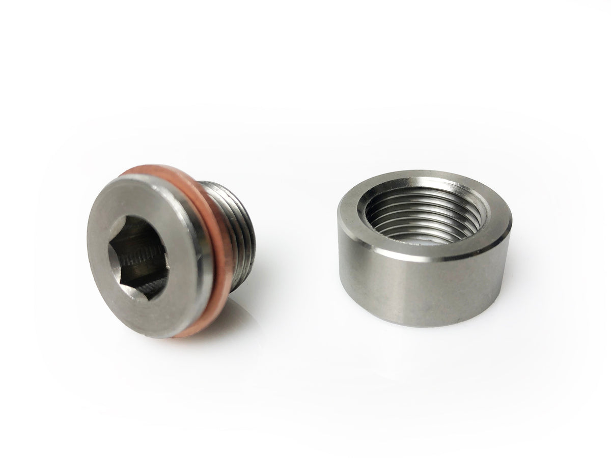 O2 Sensor Rivet Bung Kit Weld-on Oxygen Sensor Bung and Plug