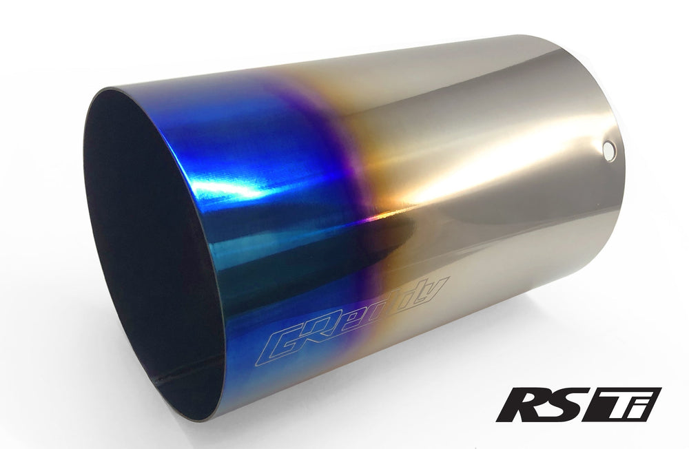 GReddy Burnt Titanium Tip 115mm Diameter 120mm Length (for Revolution RS/RS-TI/RS-Race) - 160 Rev RS main image 0