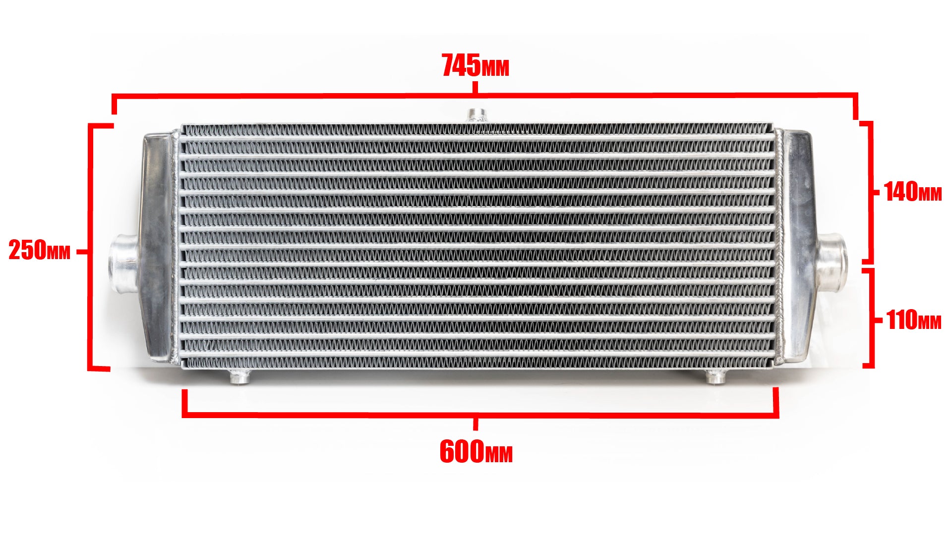 UNIVERSAL INTERCOOLER SPEC TYPE-28, MID 60mm INLET/OUTLET - (12001415)