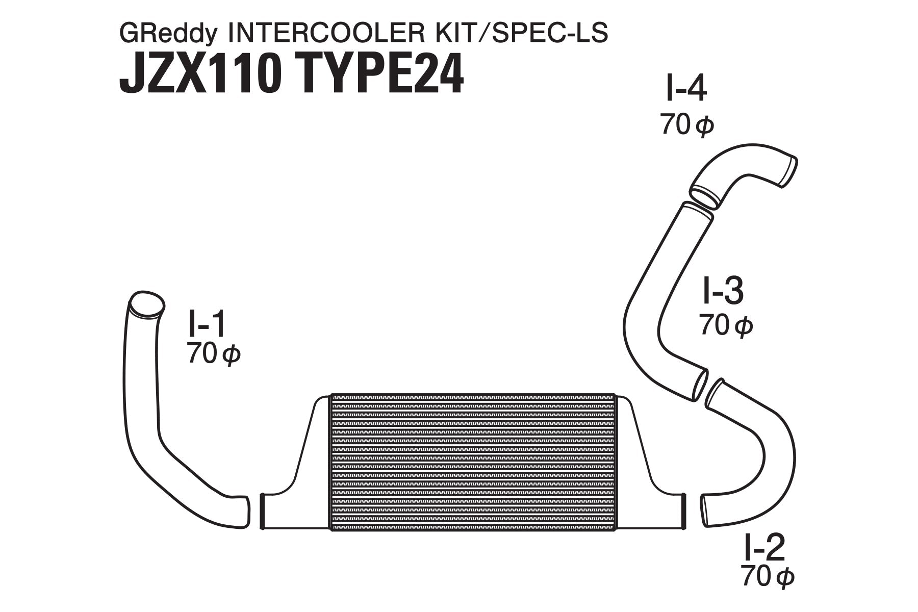 TRUST INTERCOOLER T-24F JZX110 - (12010211)