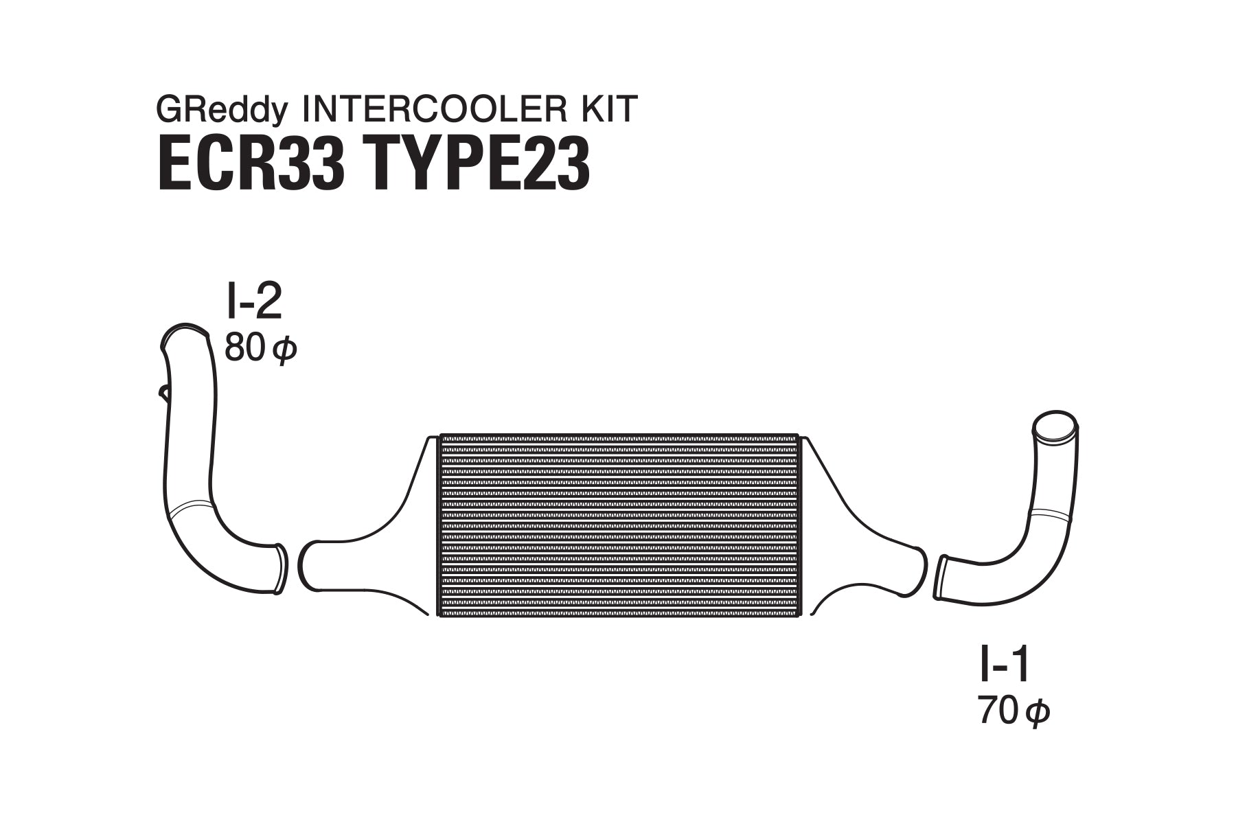 GREDDY INTERCOOLER KIT T23F ECR33 (12020206)