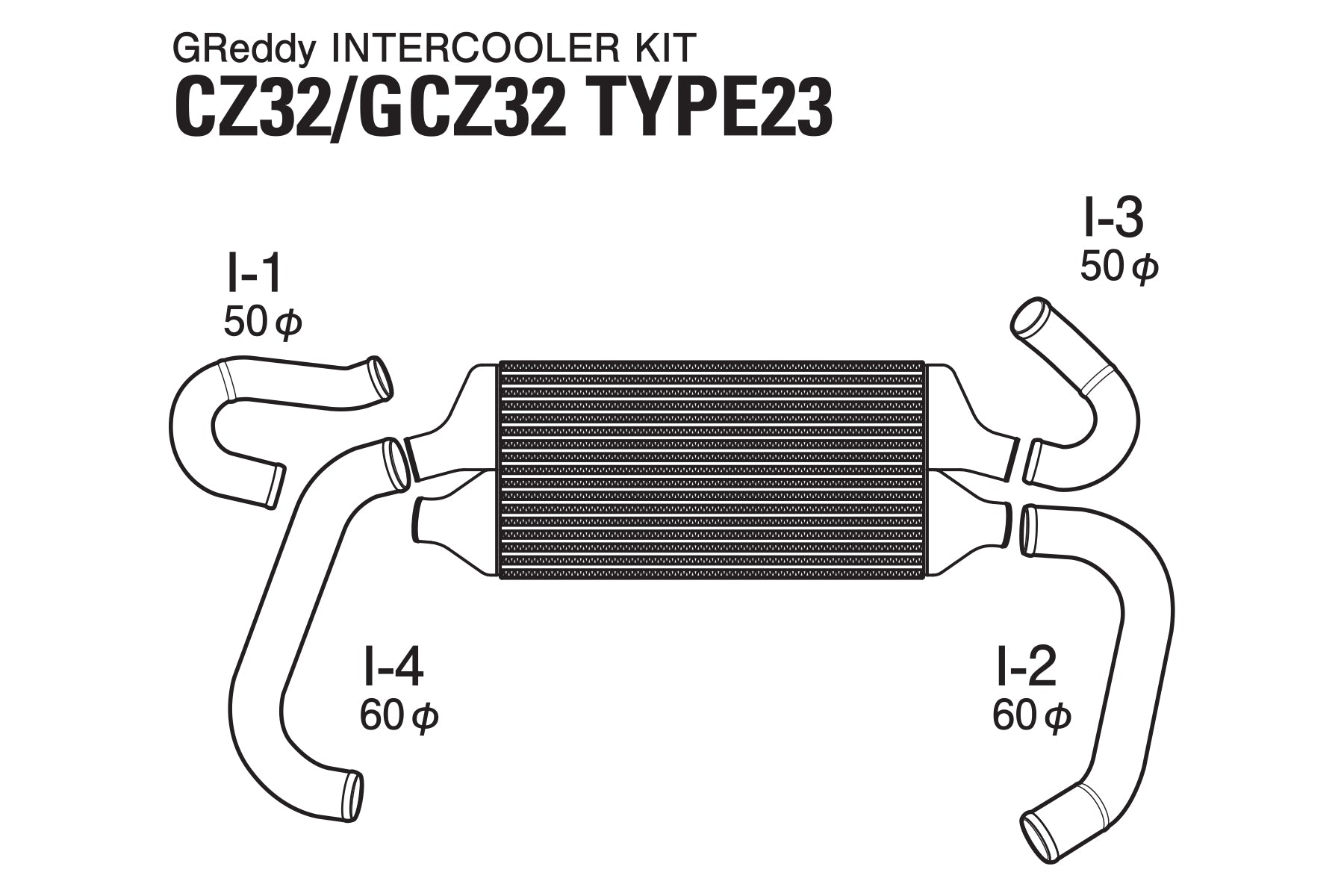 TRUST INTERCOOLER T-23F Z32 - (12020207)