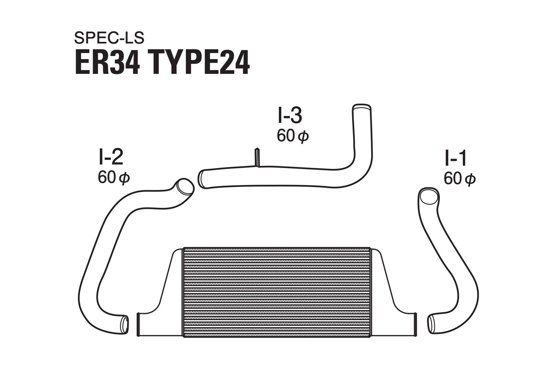 TRUST INTERCOOLER SPEC-LS T-24 ER34 - (12020488)