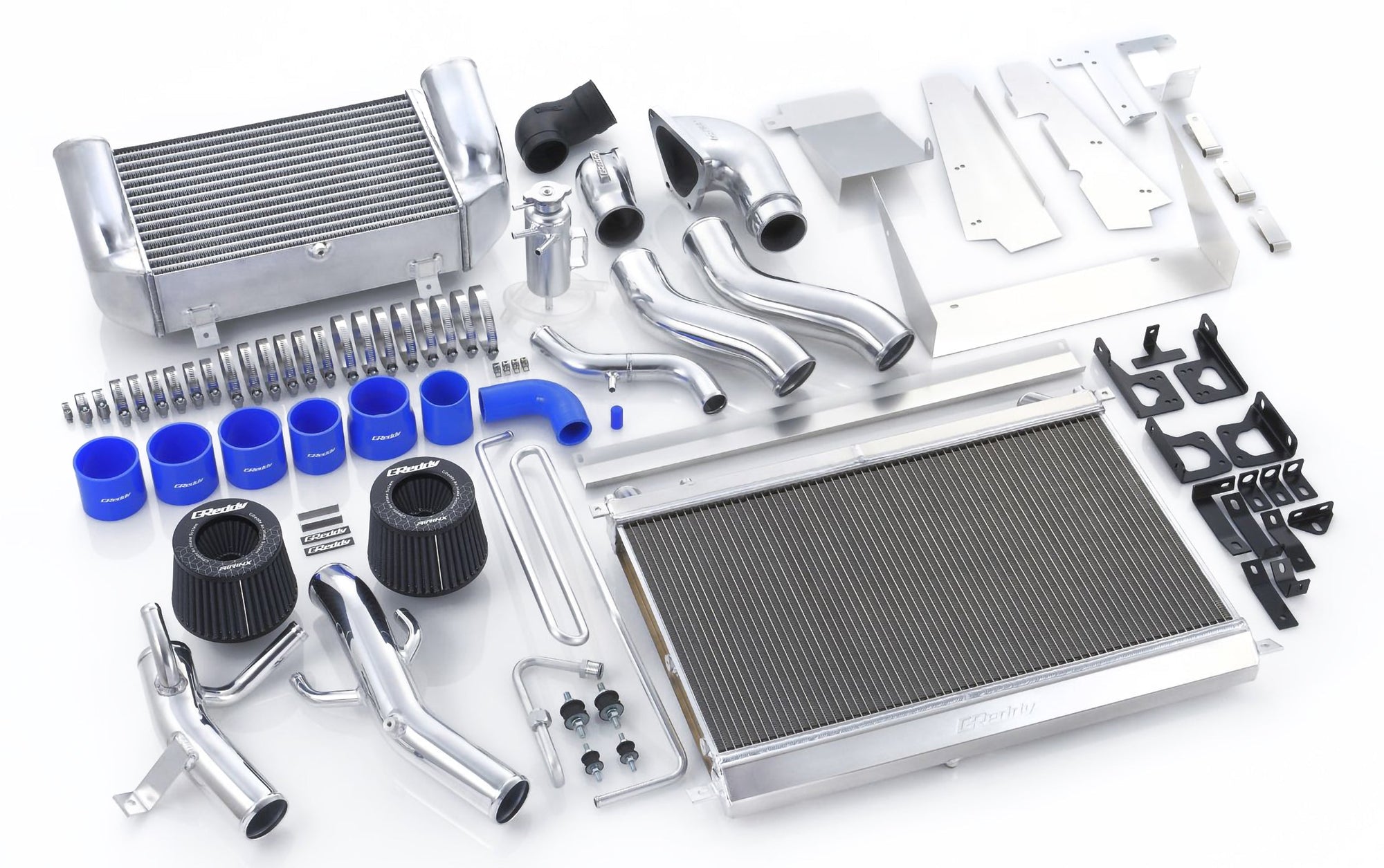 GREDDY V-MOUNT INTERCOOLER / RADIATOR KIT T-19 FD3S Ver. 2 FULL KIT
