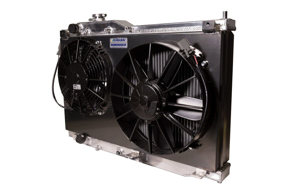 HONDA S2000 DUAL FAN SHROUD W/ DUAL SPAL FANS BLACK (12053203)