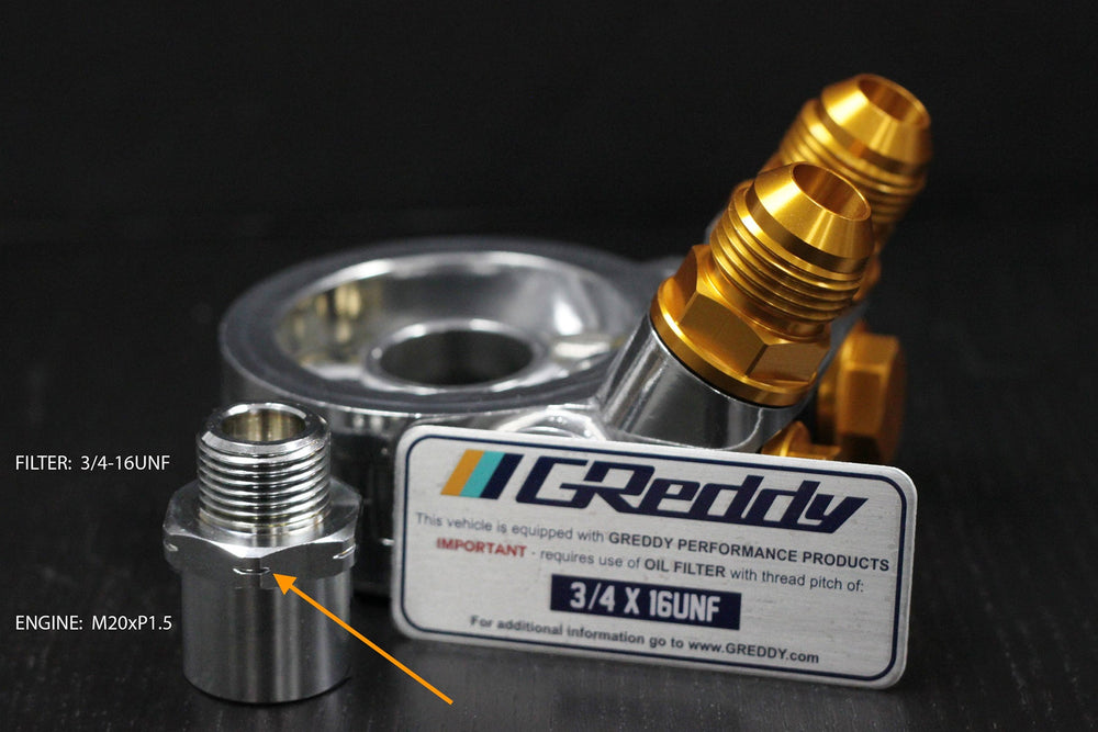 GReddy TYPE-I Oil Filter Relocation Block | Universal  (12401182)