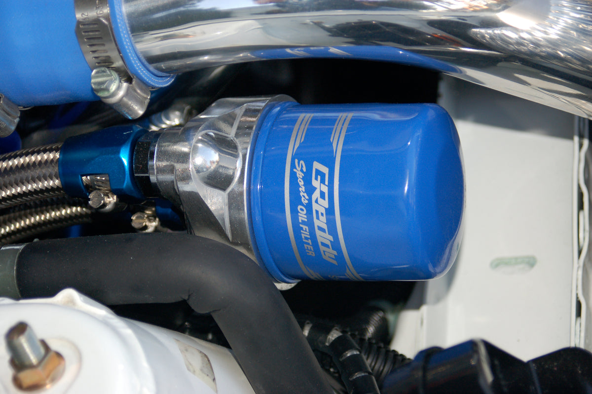 GReddy Oil Filter Relocation Block Adapter Type-G (AN) - for Remote Fi