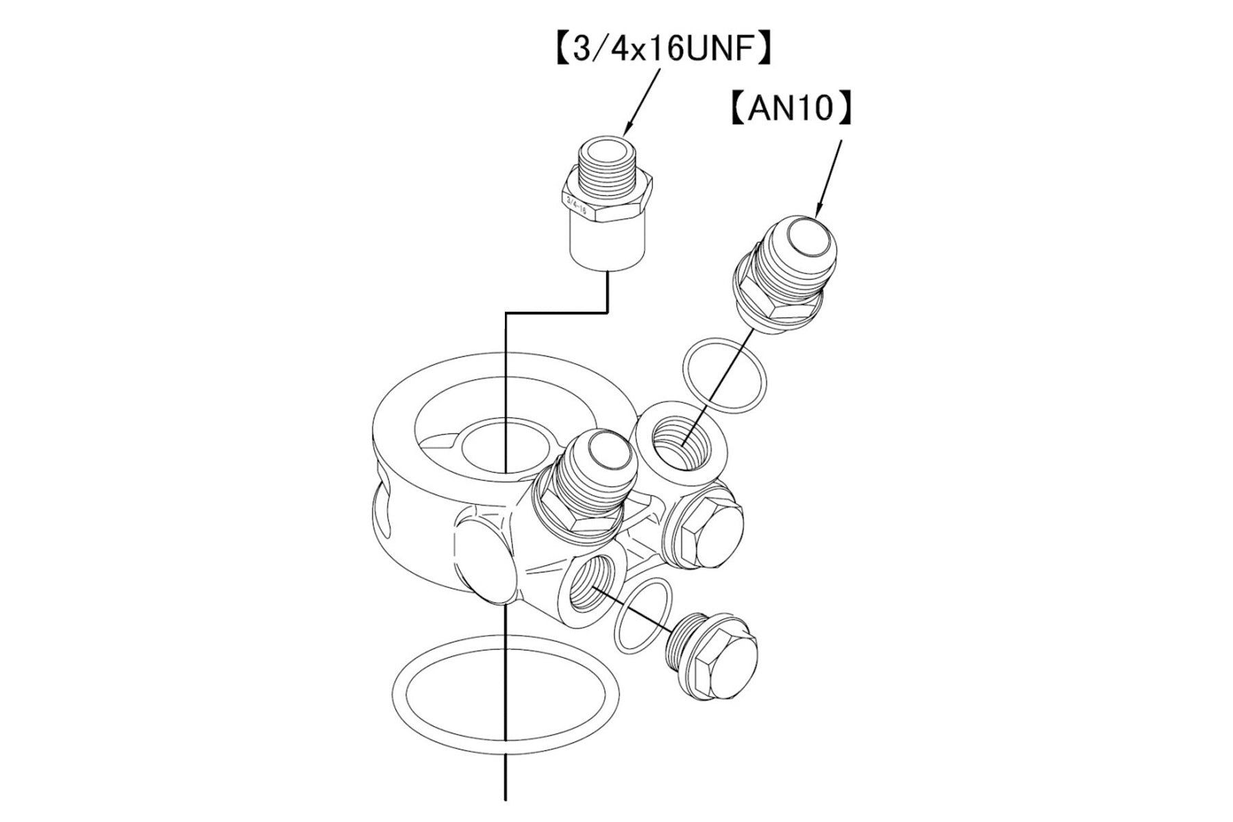 Revised GReddy Std. Oil Cooler Block Adapter - Universal - Coming Soon!