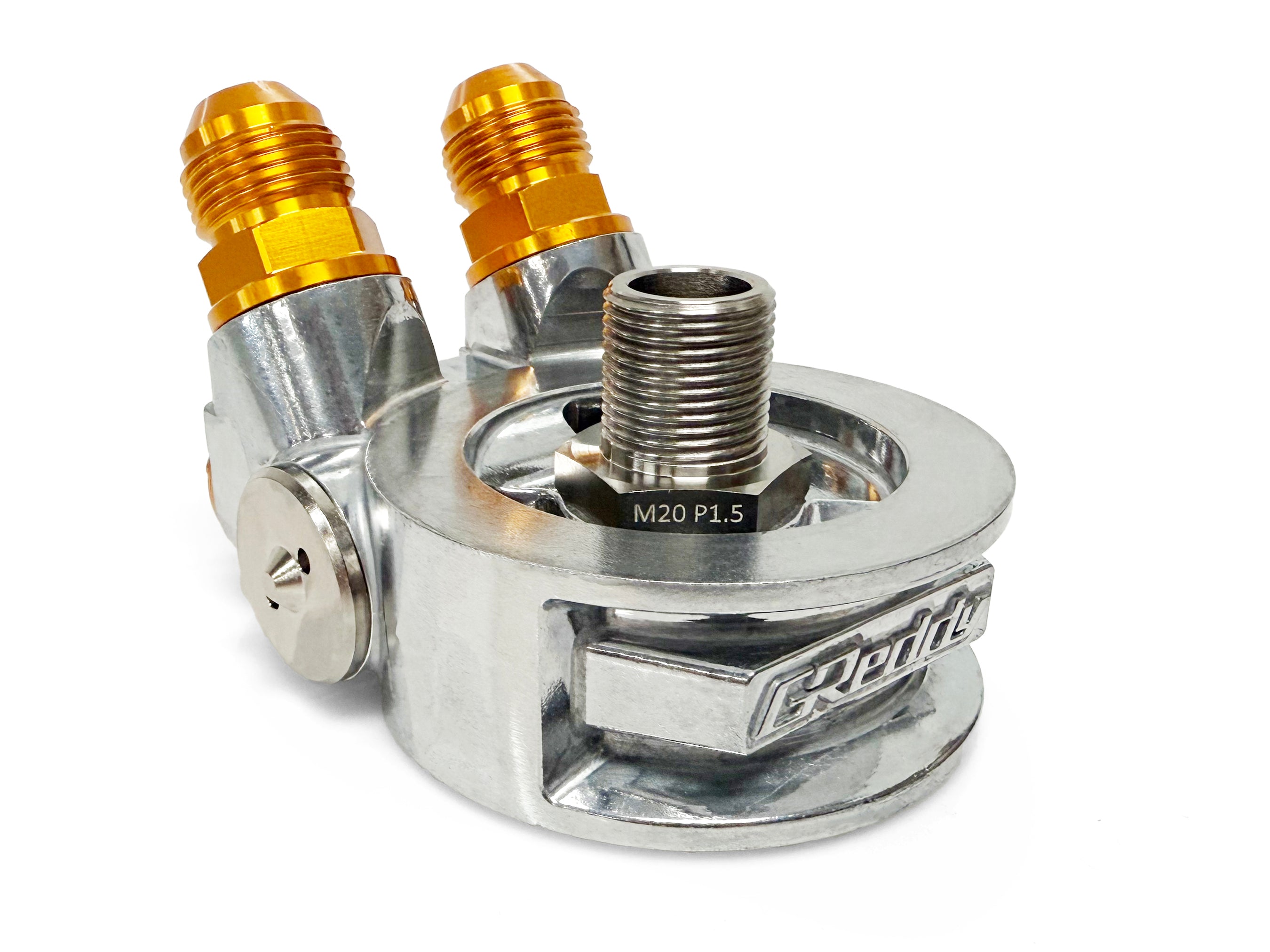 The Oil Man 直接受渡し OIL COOLER STD BLOCK, ENG: M20x1.5, FILTER: M20xP1.5, 10AN - (12401190