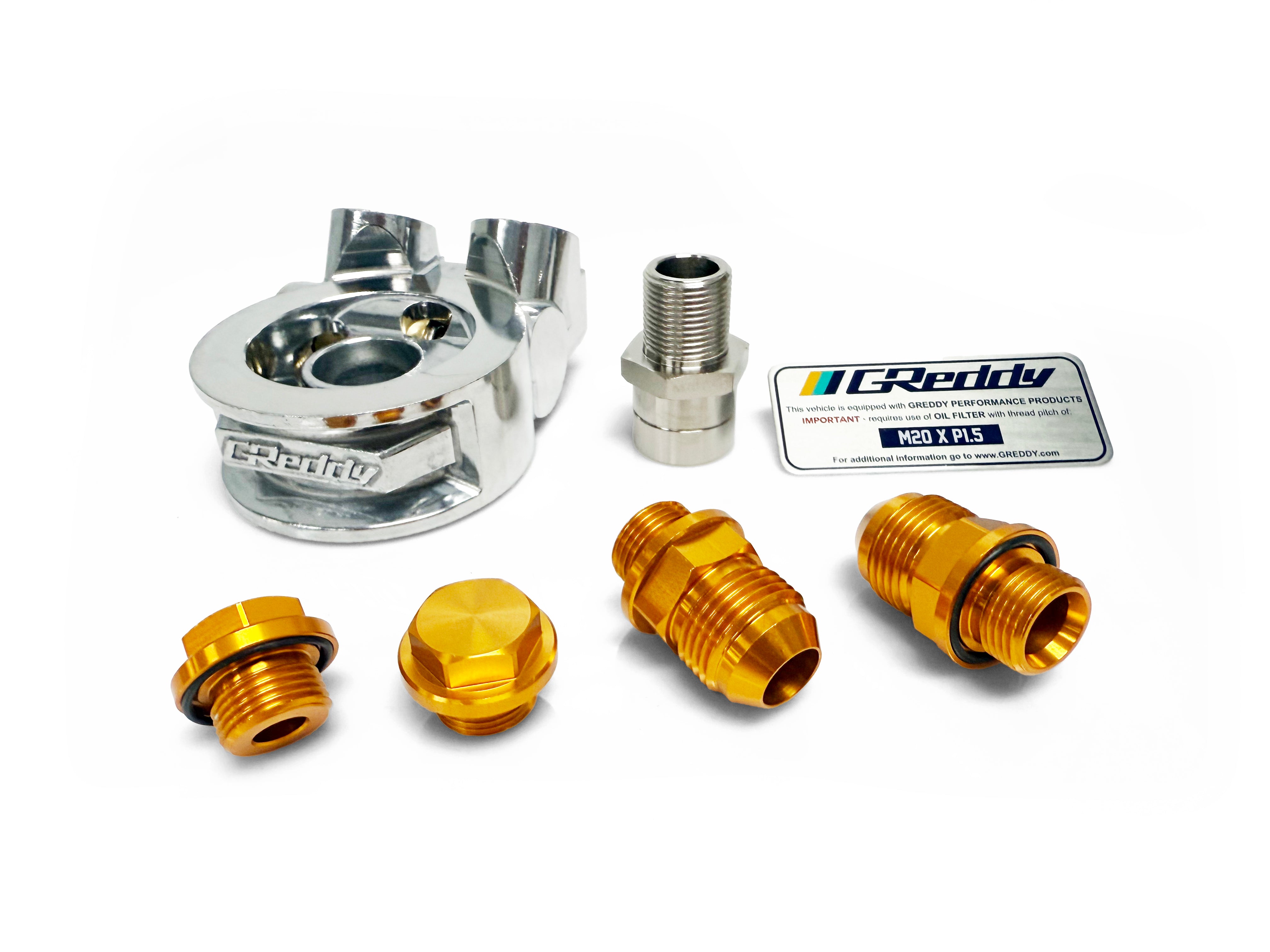 Revised GReddy Std. Oil Cooler Block Adapter - Universal - NEW and In-