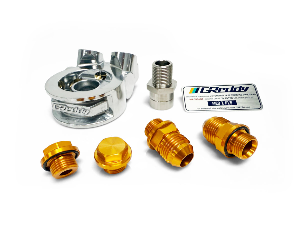 Revised GReddy Std. Oil Cooler Block Adapter - Universal - NEW and In-
