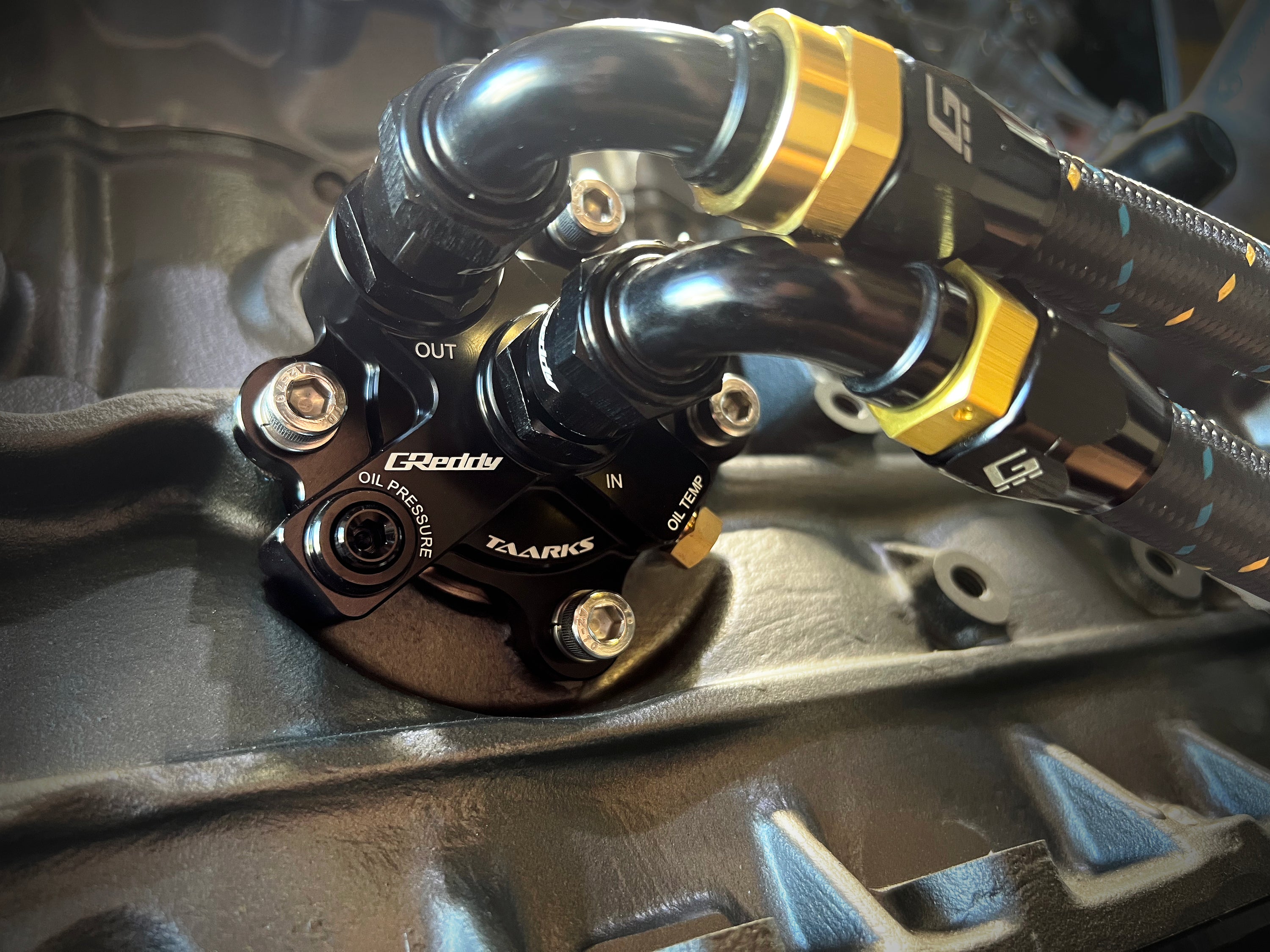 GReddy Oil Cooler Adapter Type-B Thread AN10 | Universal (12401111) main image 0