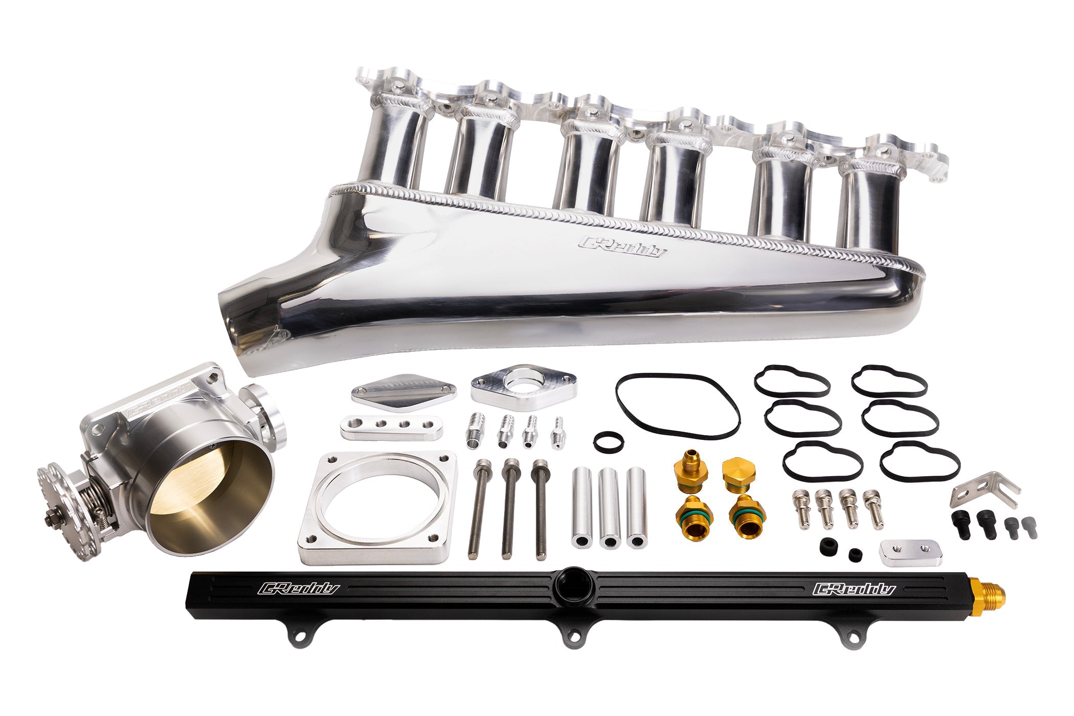 2JZ-GTE SURGE TANK - PRO KIT w/ 90mm THROTTLE BODY & FUEL RAIL - (13512303)