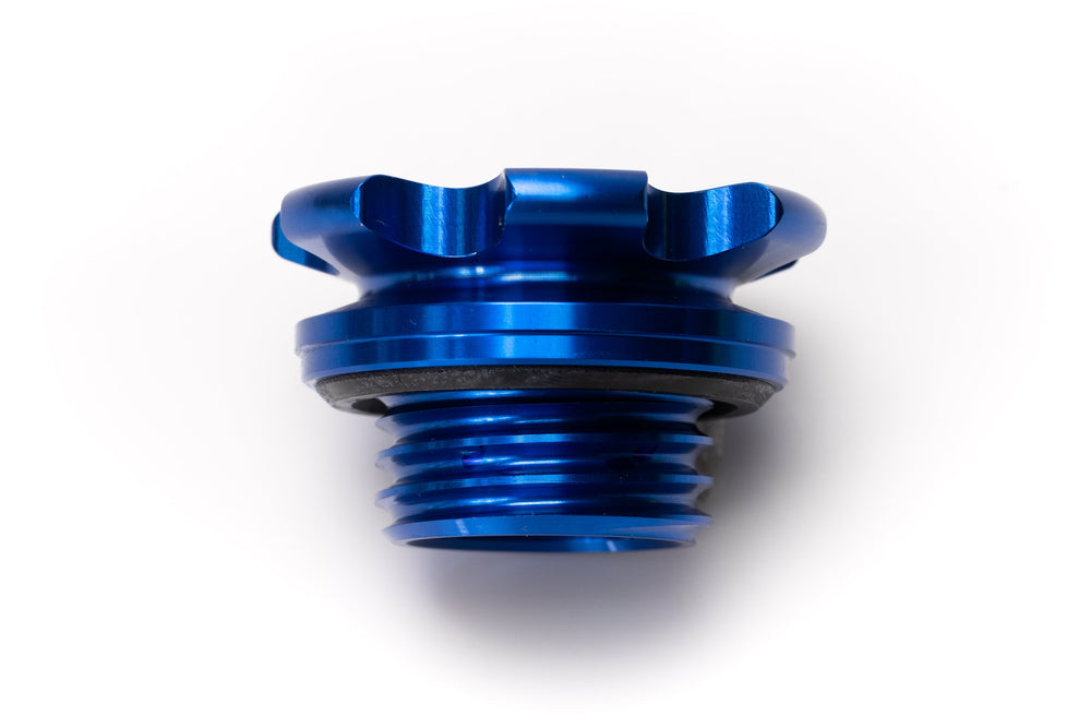 GReddy Type-B Oil Filler Cap D-Spiral - Blue | Multiple Honda Fitments (13901505) main image 1