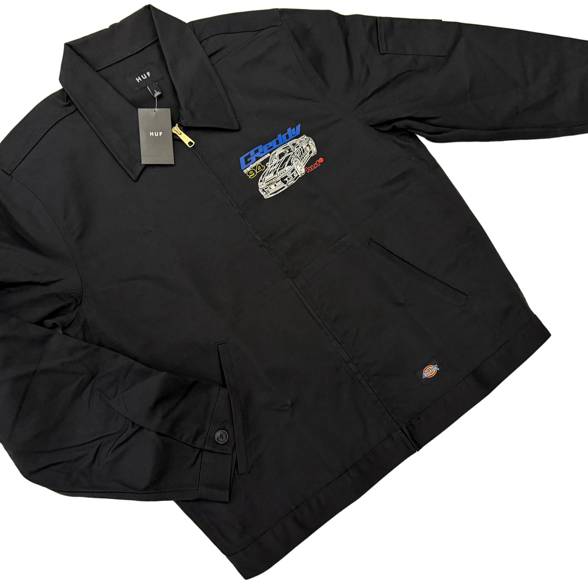 HUF x GReddy Diagram Work Jacket - Black