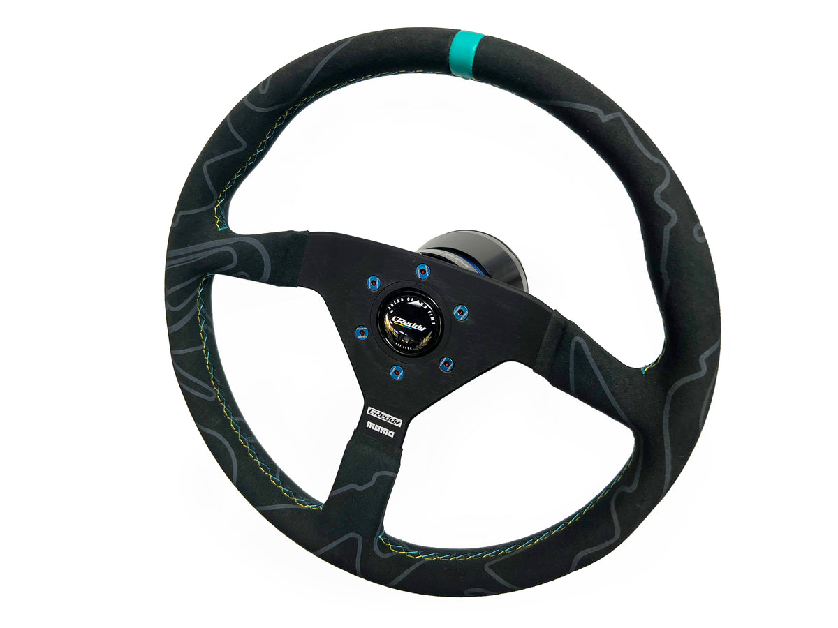 G Reddy Wheel GReddy Steering Wheel Bolt Kit(s) - Burnt Blue/Raw Gold Titanium