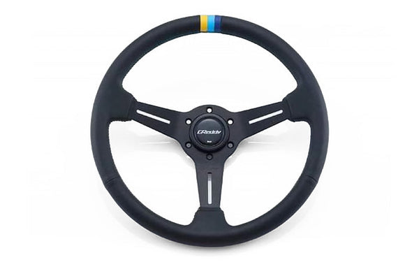 G Reddy Wheel GREDDY SPORT STEERING WHEEL - 3 STRIPE MED DISH - (16600001)