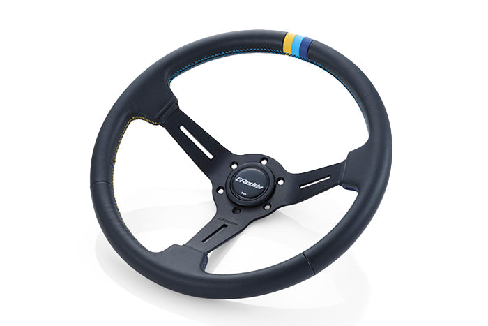 G Reddy Wheel GREDDY SPORT STEERING WHEEL - 3 STRIPE DEEP DISH - (16600002)