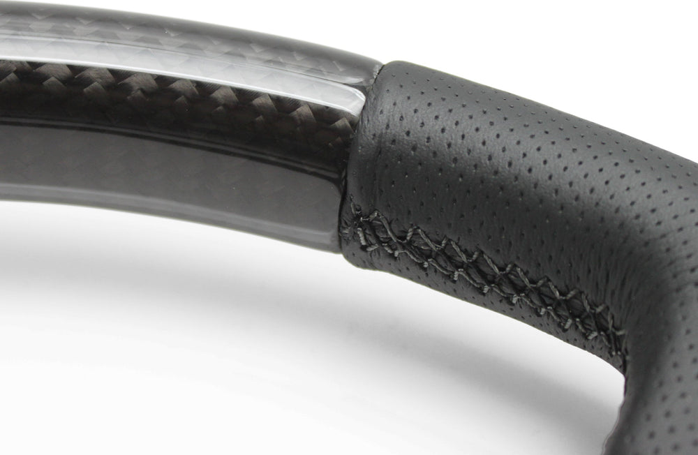 G Reddy Wheel GREDDY SPORT STEERING WHEEL - CARBON LEATHER MED DISH - (16600007)