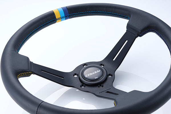 GREDDY SPORT STEERING WHEEL - 3 STRIPE DEEP DISH - (16600002)