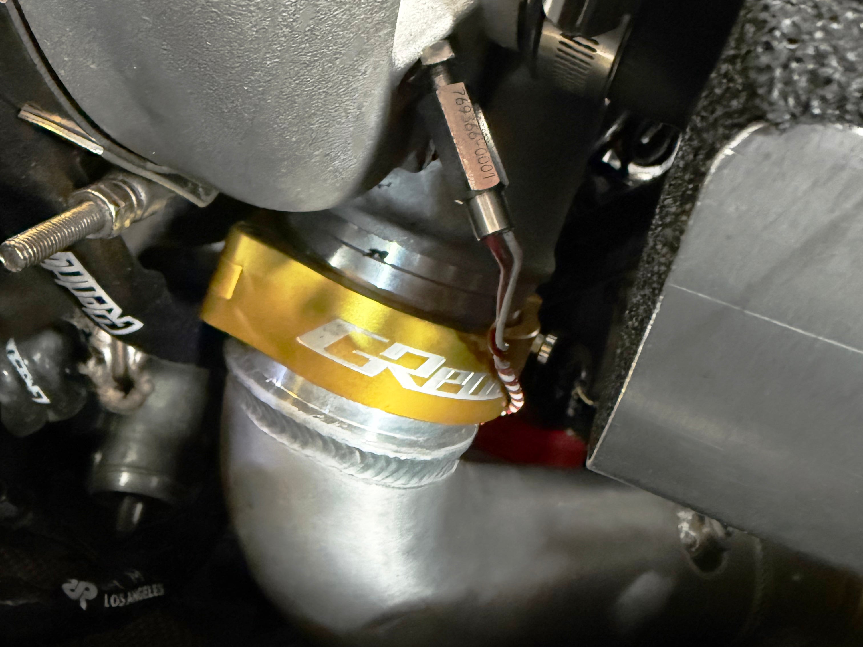 GREDDY 2.5" BOOST TUBE CLAMP WITH WELD-ON RINGS (GOLD) - (22420250)