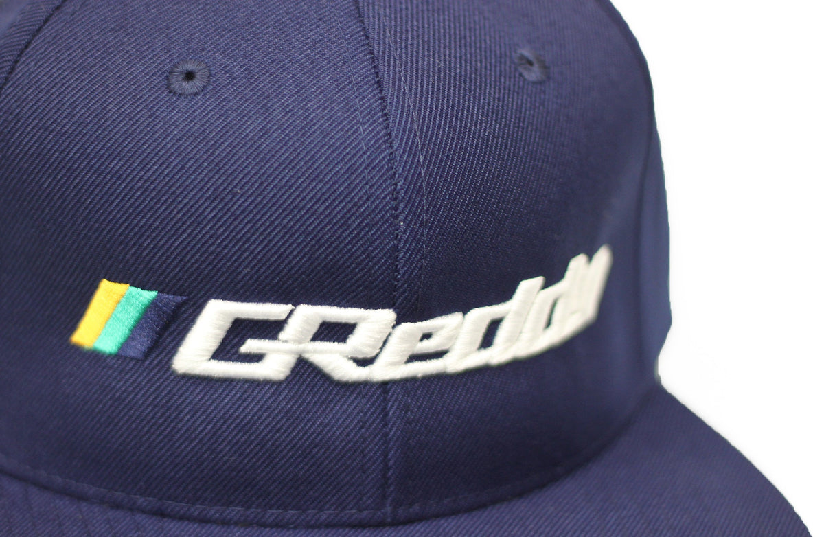 G Reddy Blue Vector Forward Stripe GReddy Logo Snap-Back Cap - Navy Blue