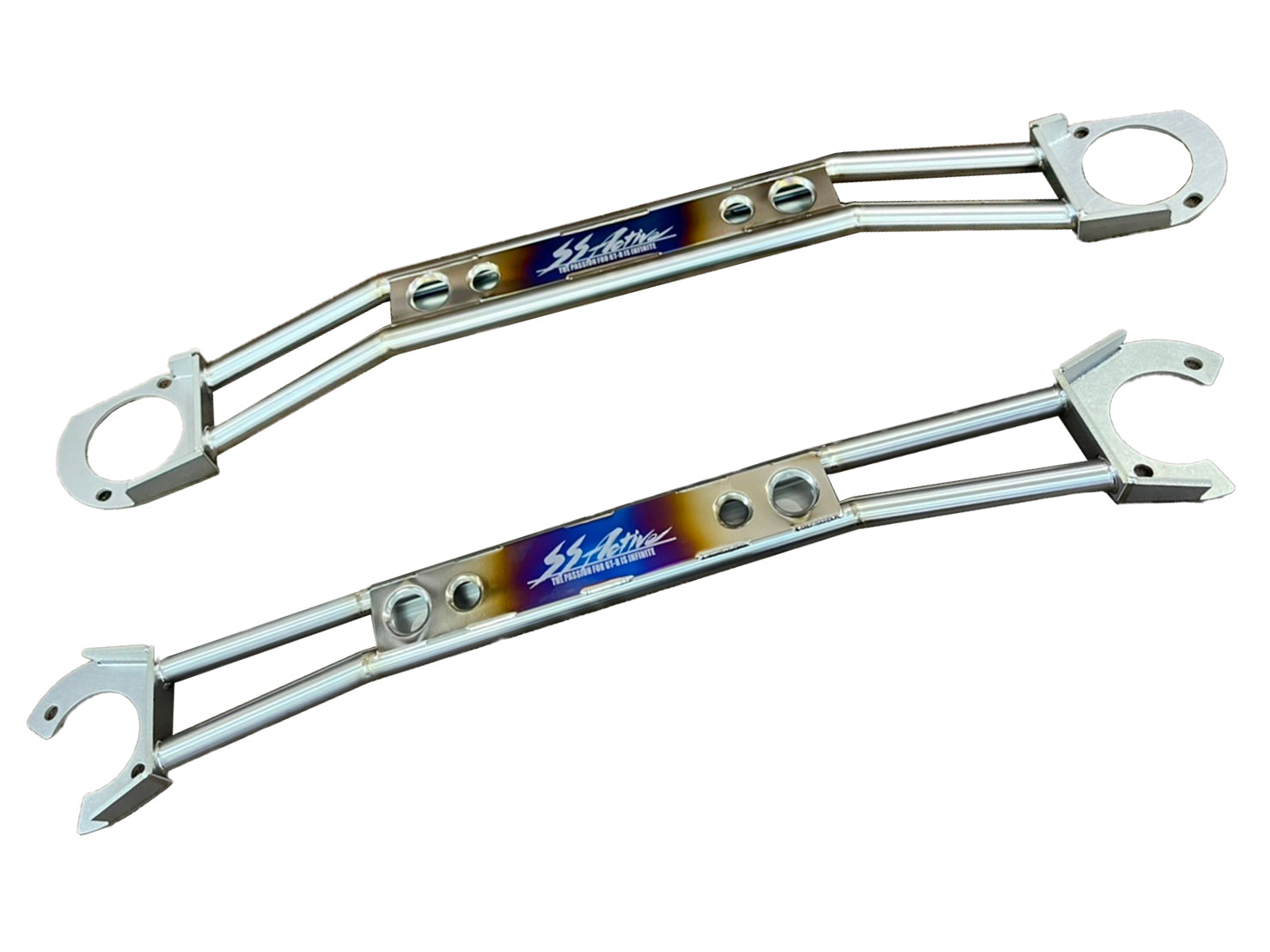 Garage Active "SS Active" Titanium Front Tower Bar(s) - (R32/R33/R34)