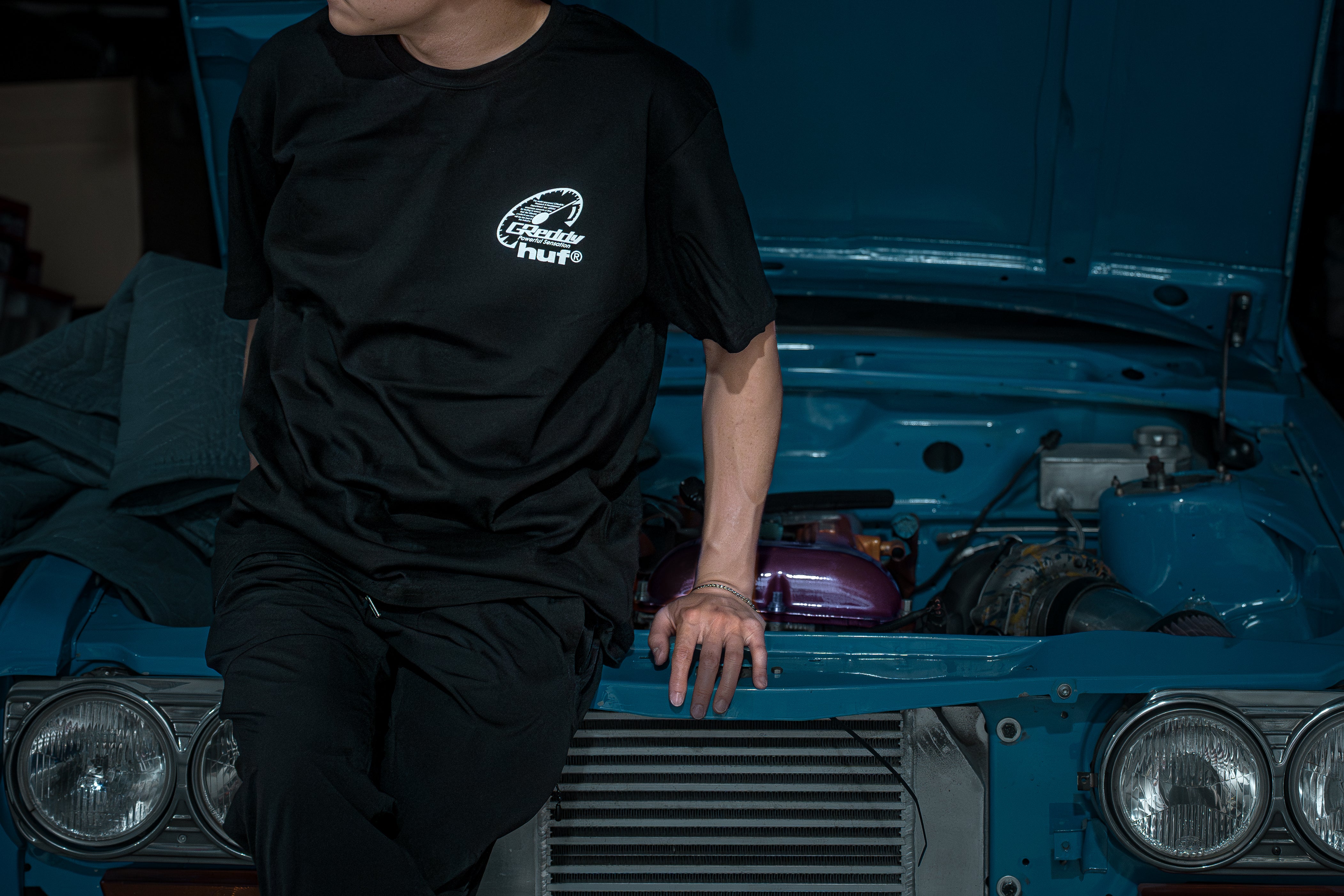 GReddy x HUF Cities Tee - Black