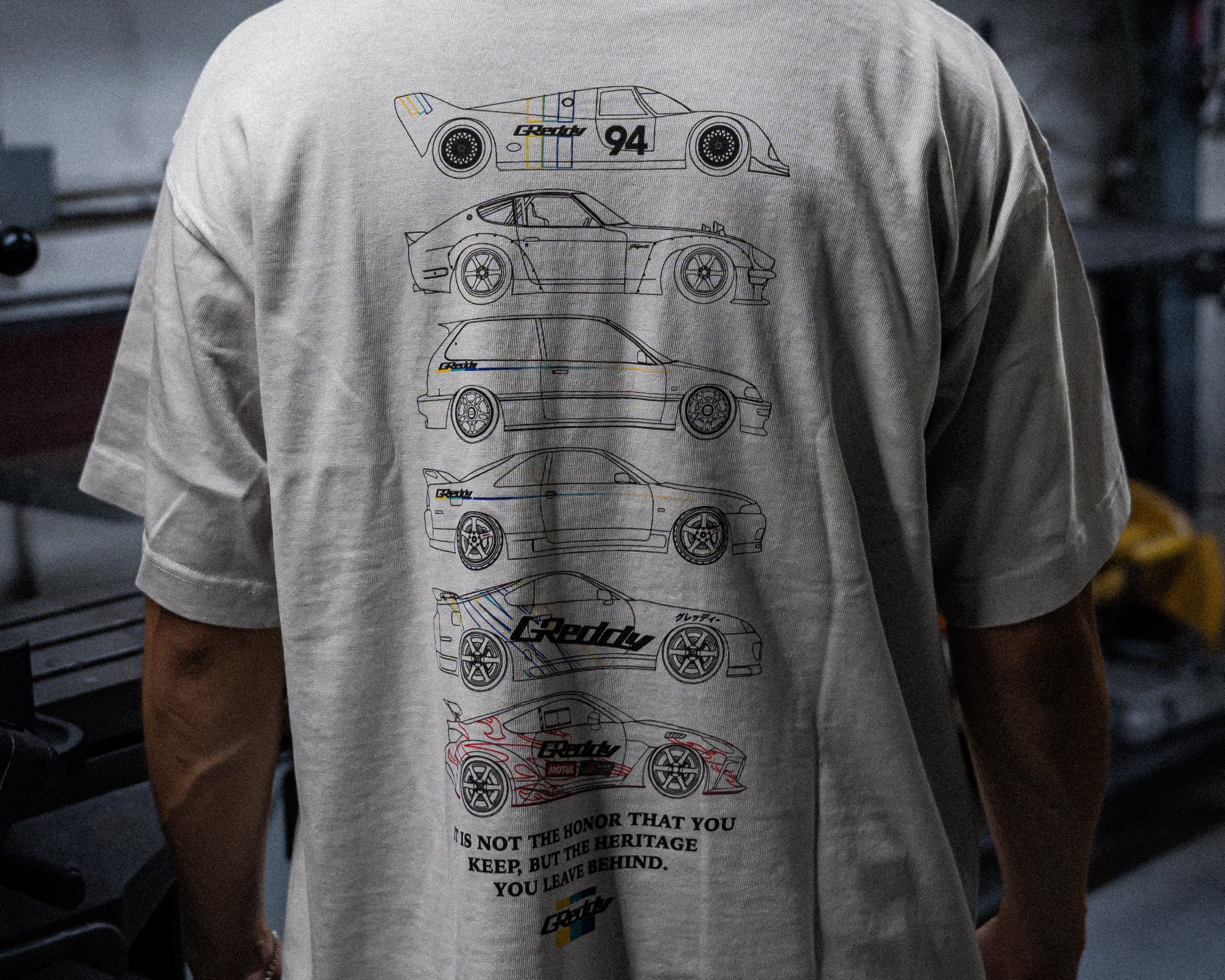 GReddy Heritage 4.0 Boxy Tee - Pigment Lunar Rock
