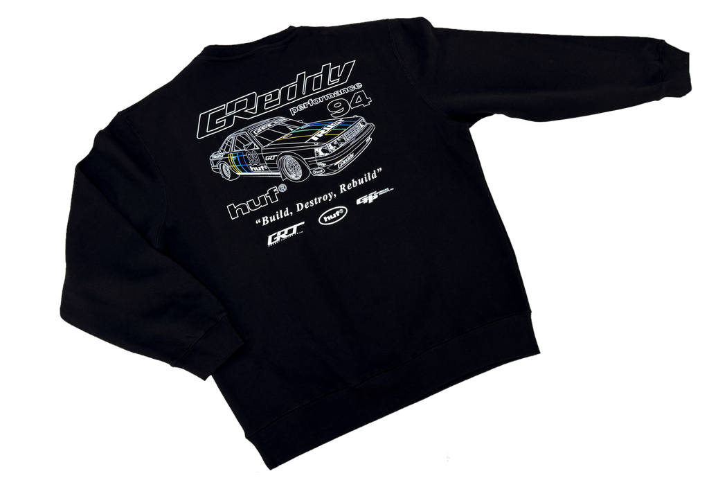 HUF x GReddy Retro Mod Crewneck Sweatshirt